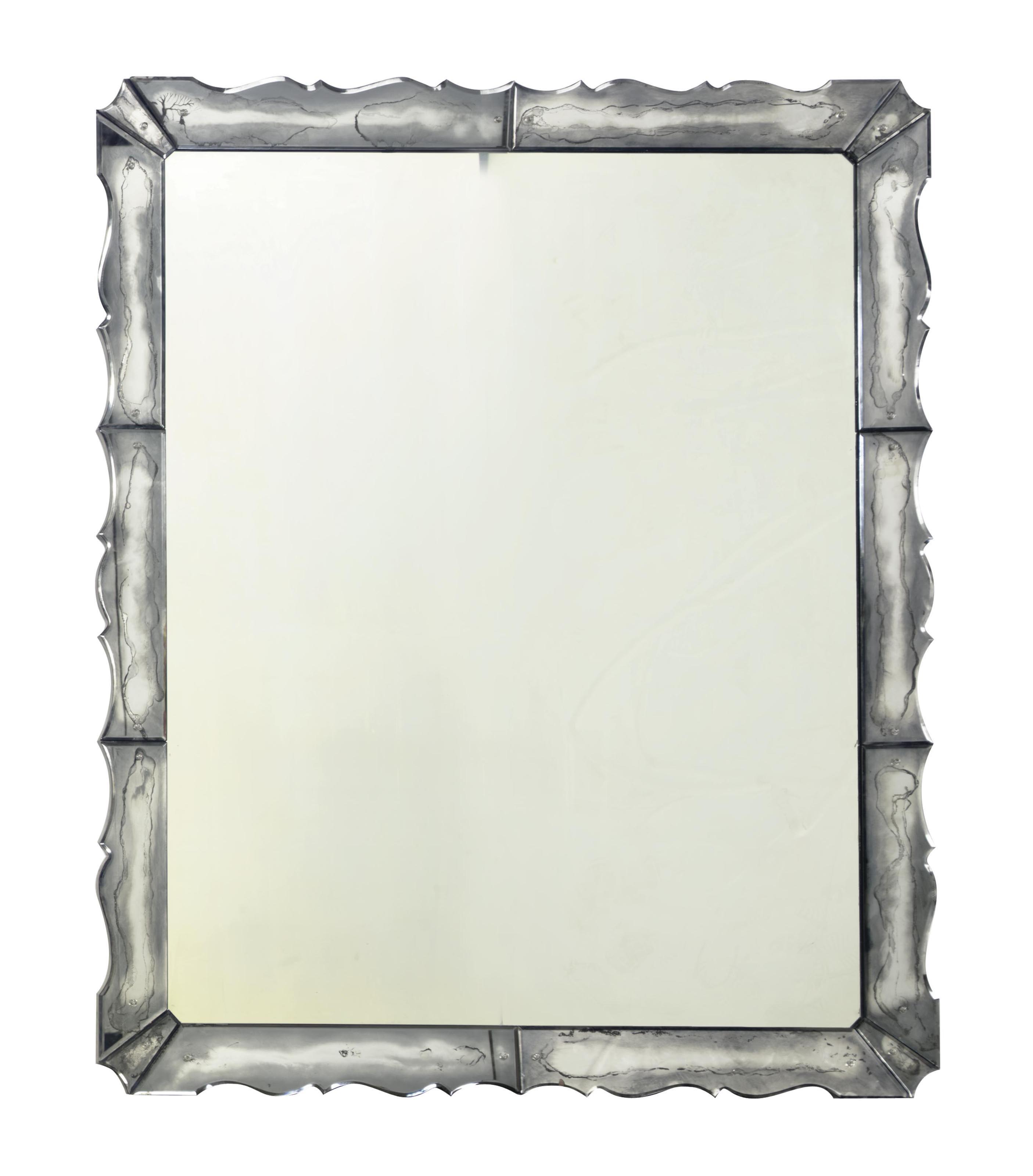 A LARGE MIRRORED FRAME MIRROR, , 20TH CENTURY Christie's