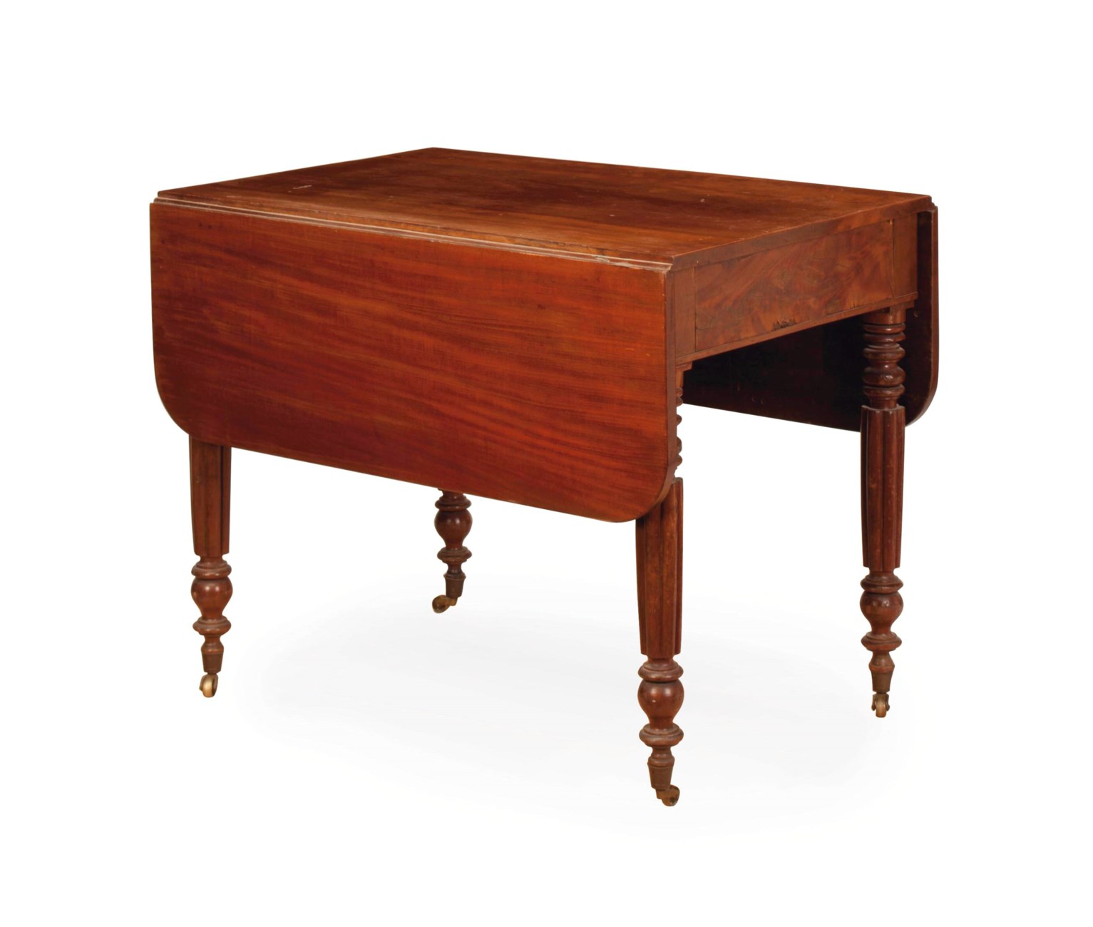 A FEDERAL MAHOGANY DROPLEAF BREAKFAST TABLE,
