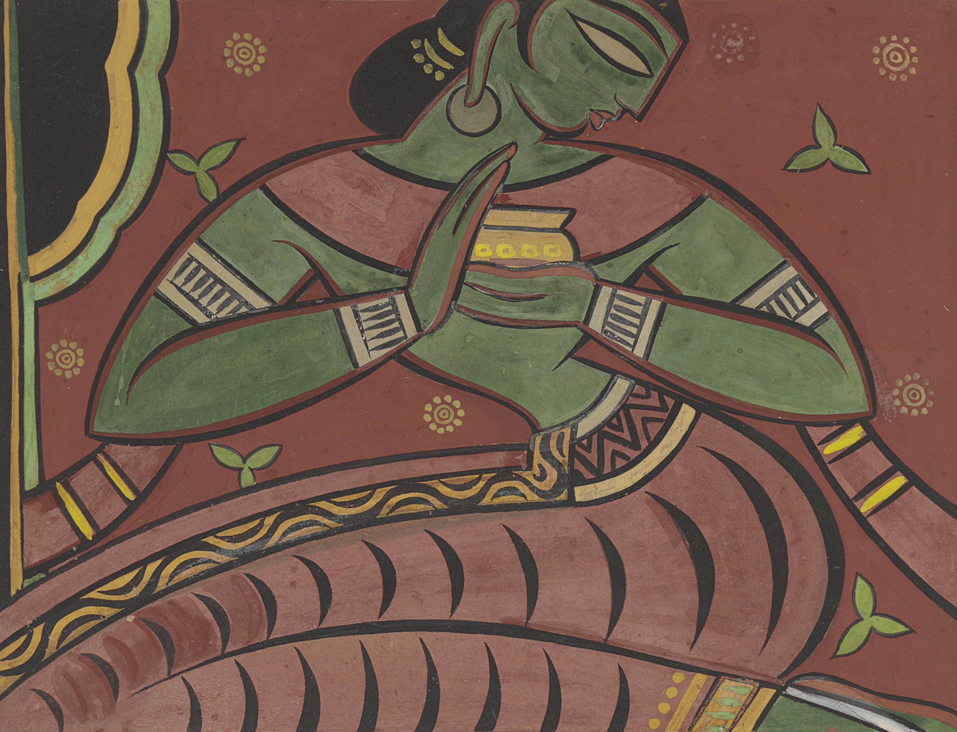JAMINI ROY (18871972) , Untitled (Worshipper) Christie's