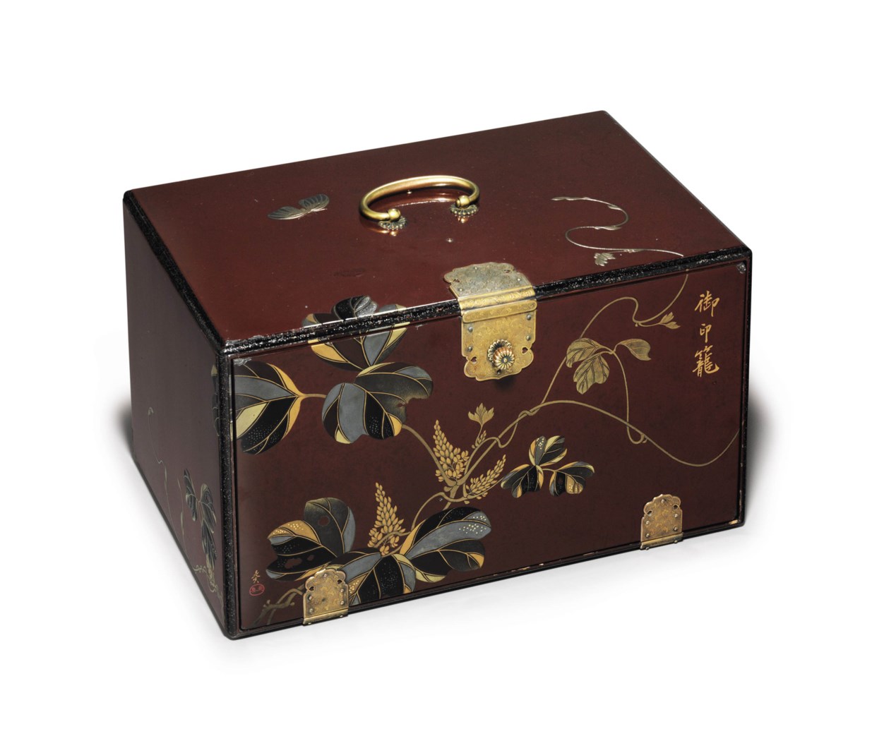 A lacquer inro box (inrodansu) , EDOMEIJI PERIOD (19TH CENTURY), WITH