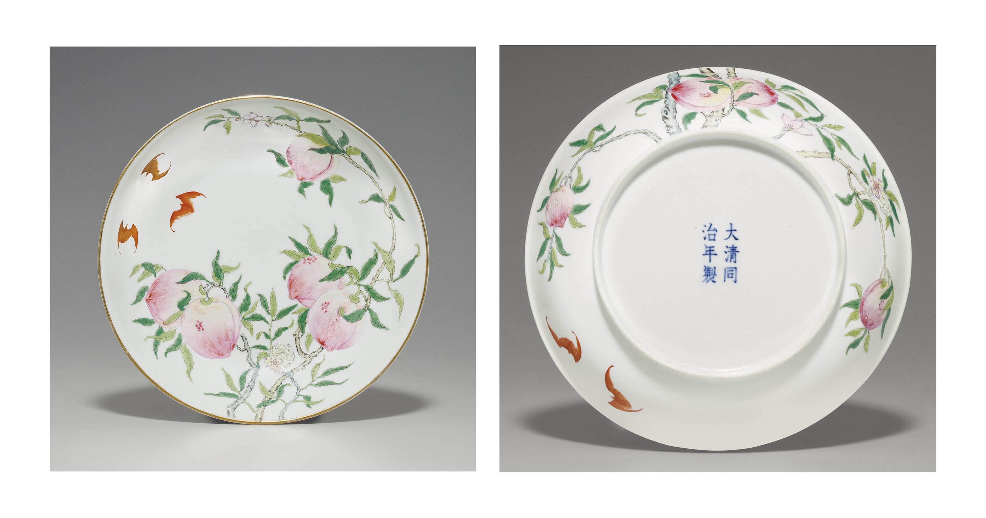 中国古美術/清時代大雅斋緑釉花鳥花卉文筆入【永慶長春】在銘 中国古美術/清時代大雅斋緑釉花鳥花卉文筆入【永慶長春】在銘