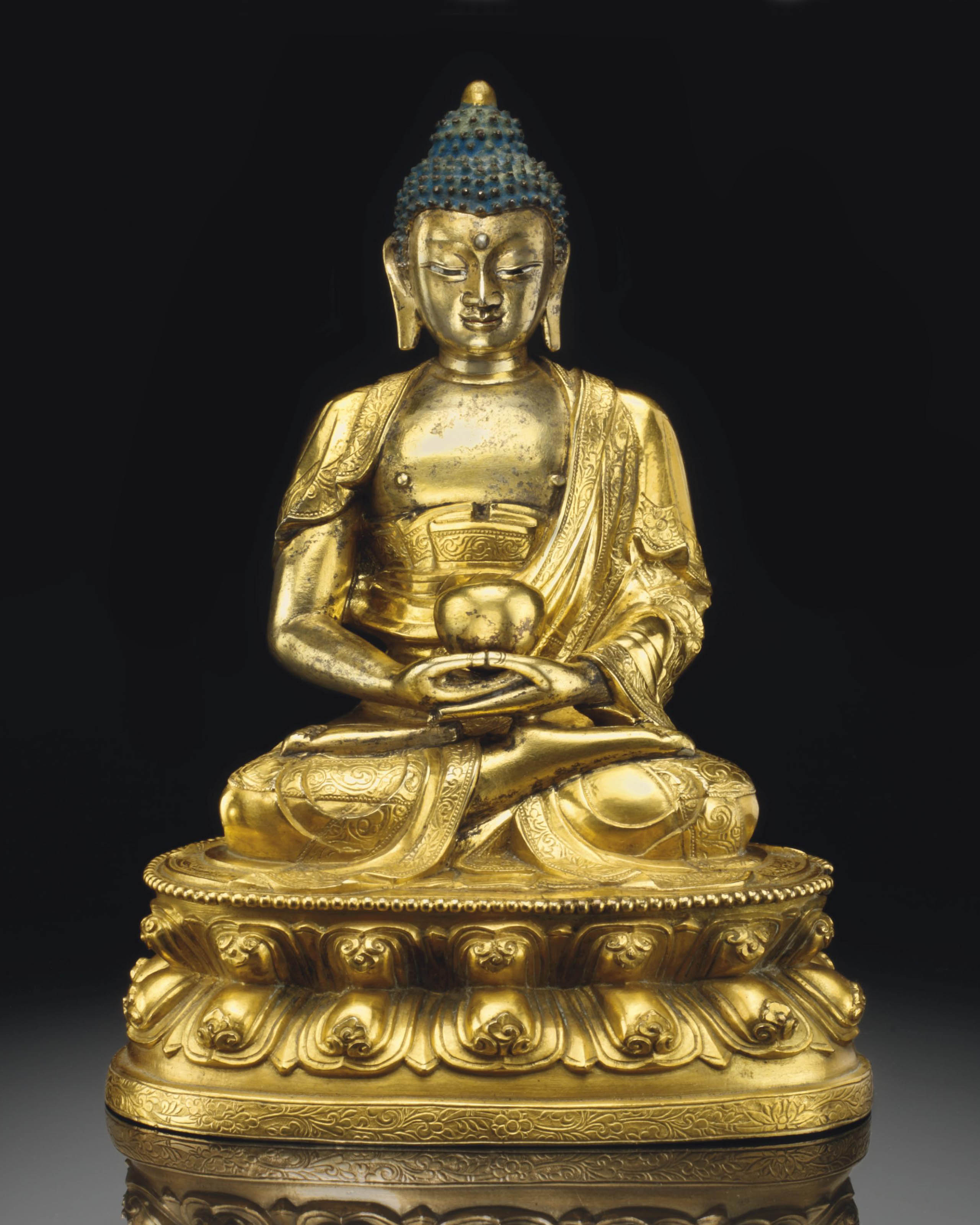 A SMALL GILTBRONZE FIGURE OF BUDDHA , 18TH CENTURY Christie's