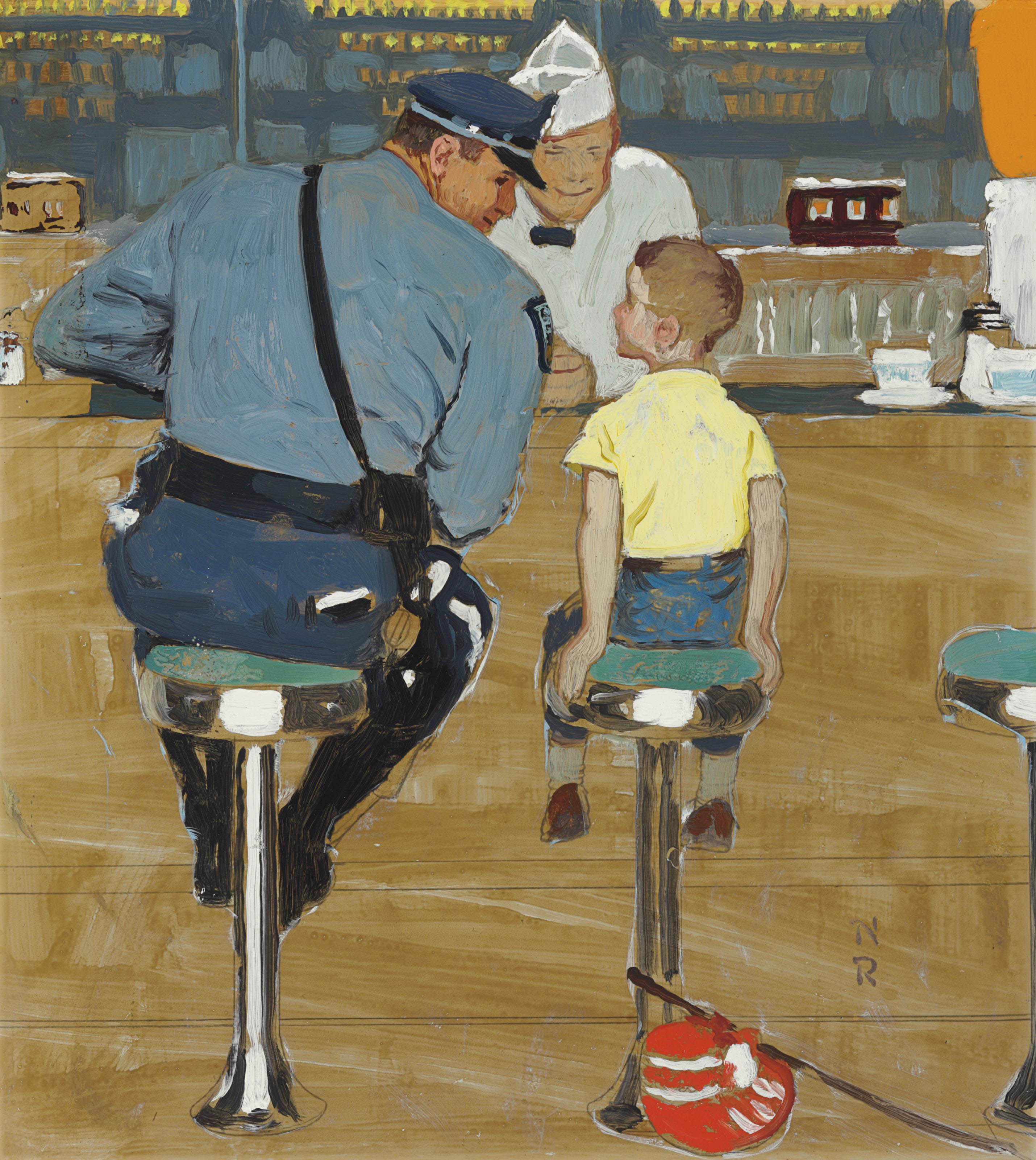 Norman Rockwell 1894 1978 Study For The Runaway 20th