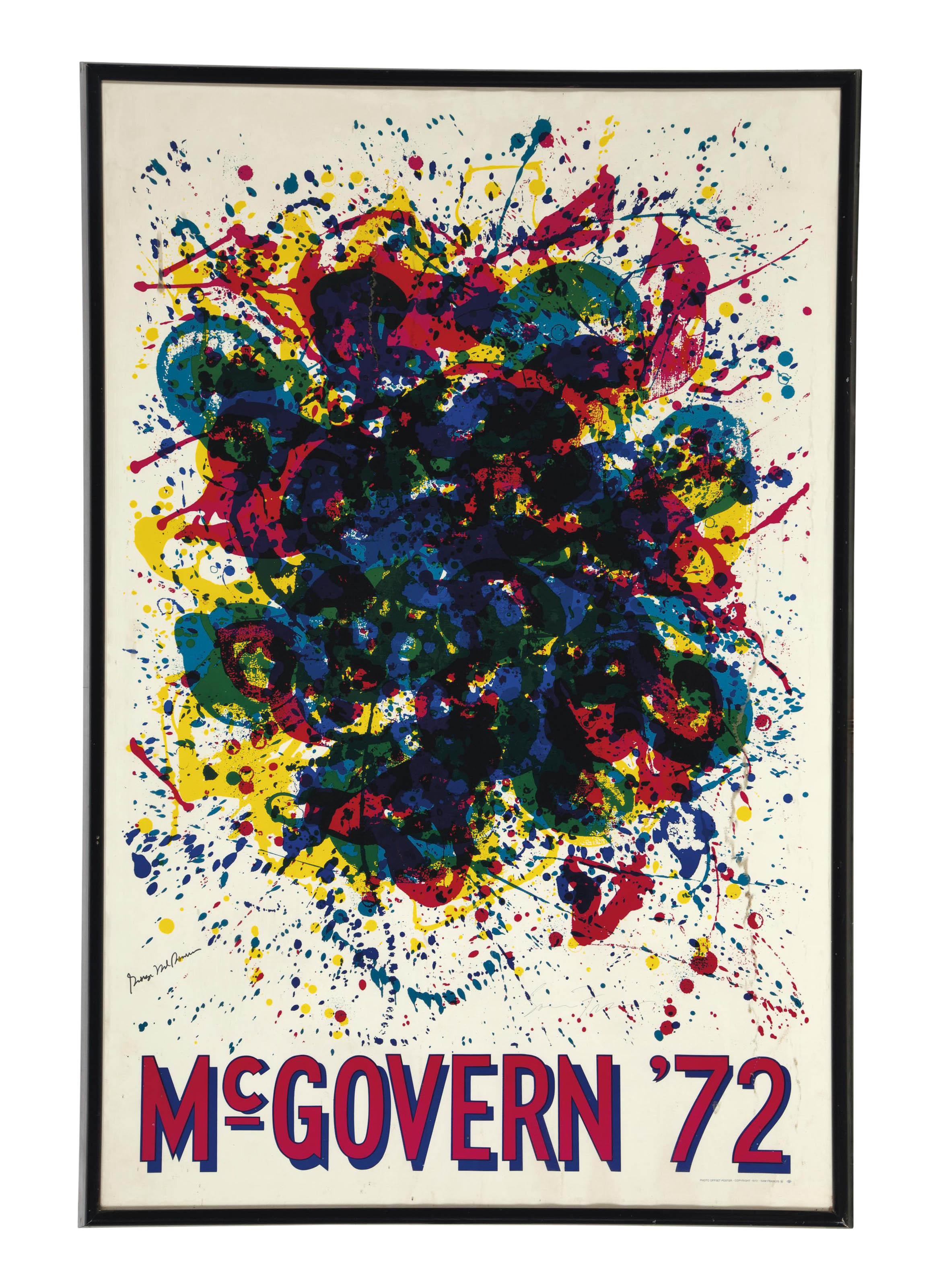 After Sam Francis (1923-1994) , Untitled (George McGovern 1972