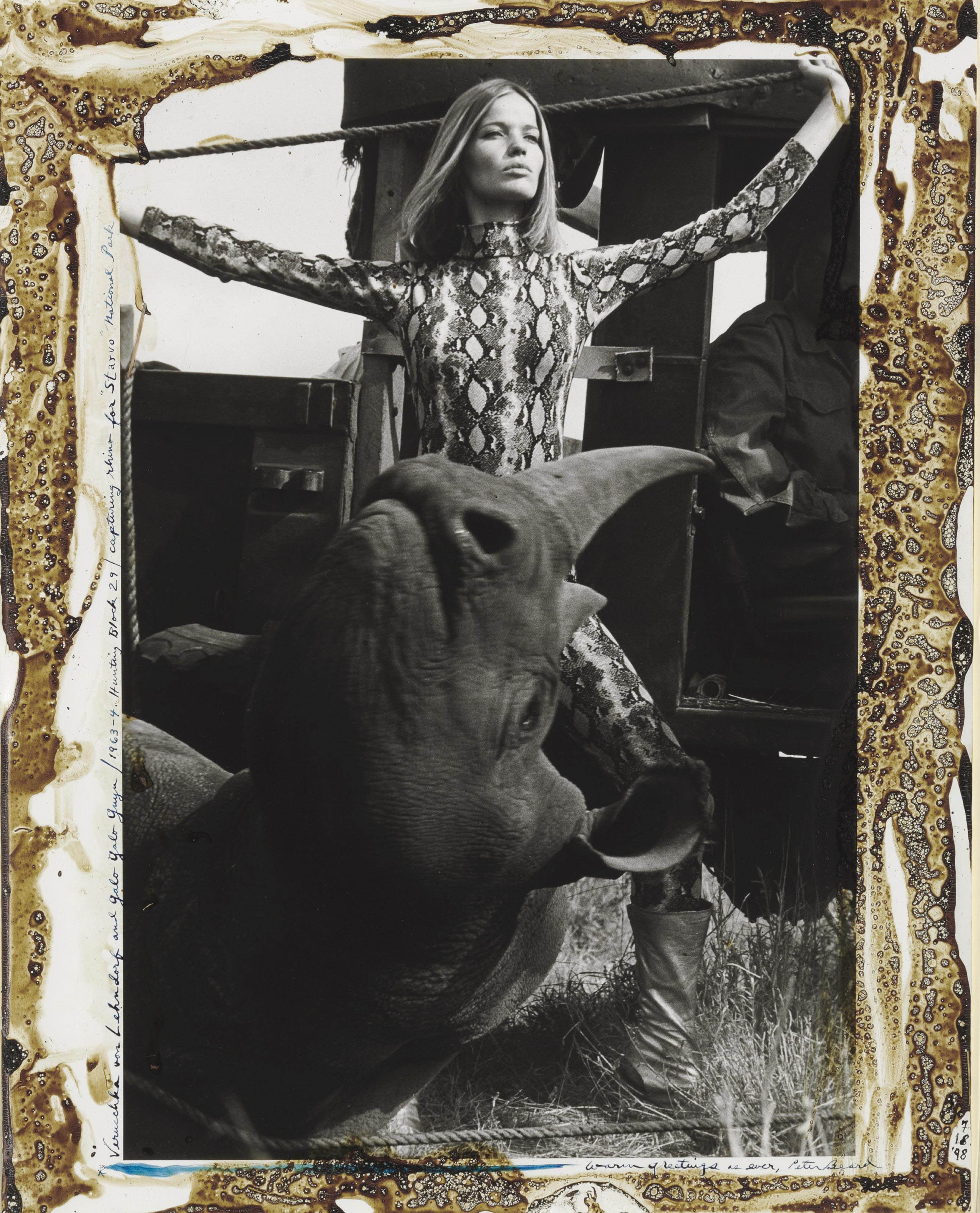 PETER BEARD (B. 1938) | Veruschka von Lehndorff and Galo Galo Guyn ...