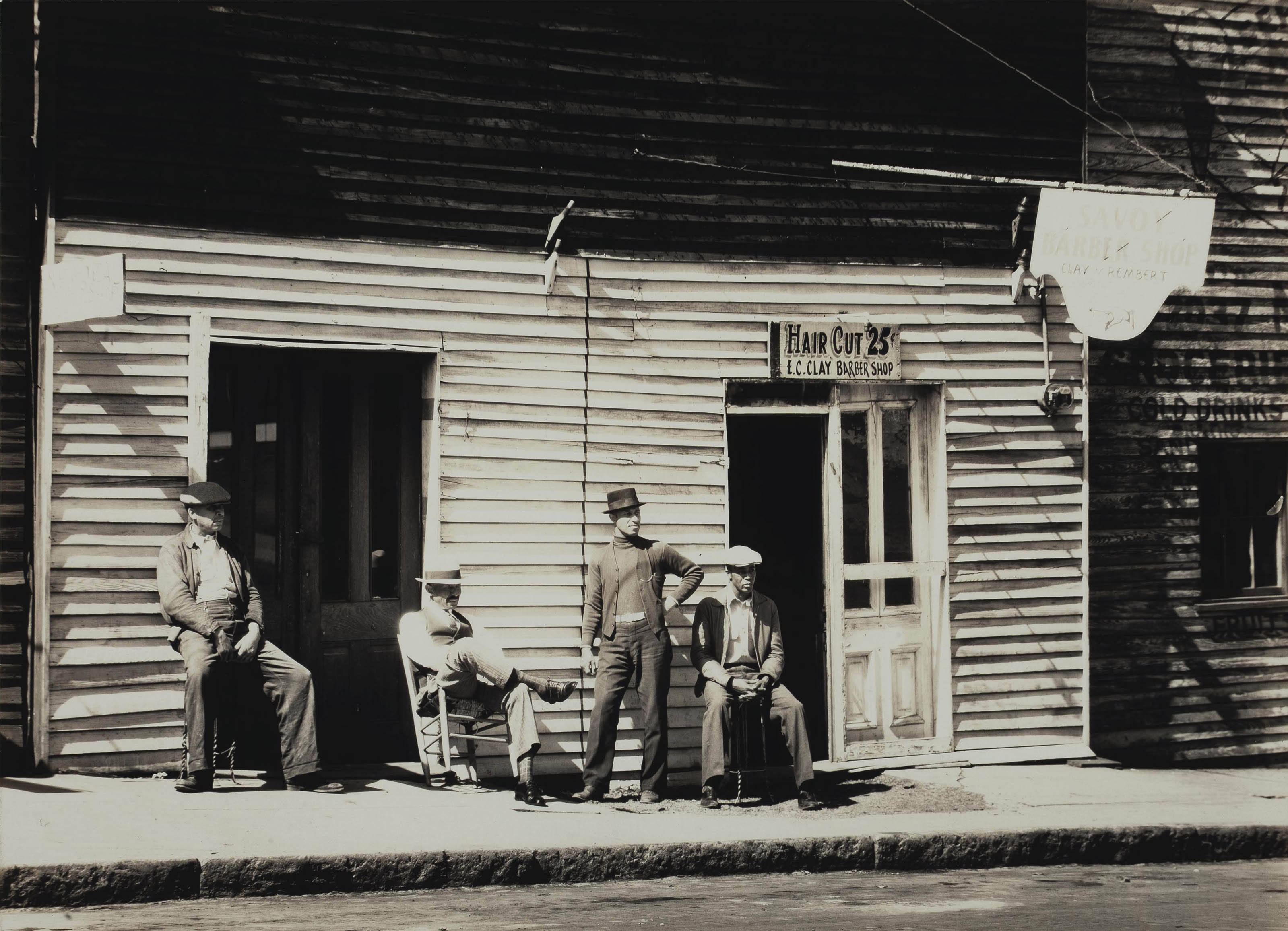WALKER EVANS (19031975) , Barber's Shop, Southern Town, 1936 Christie's