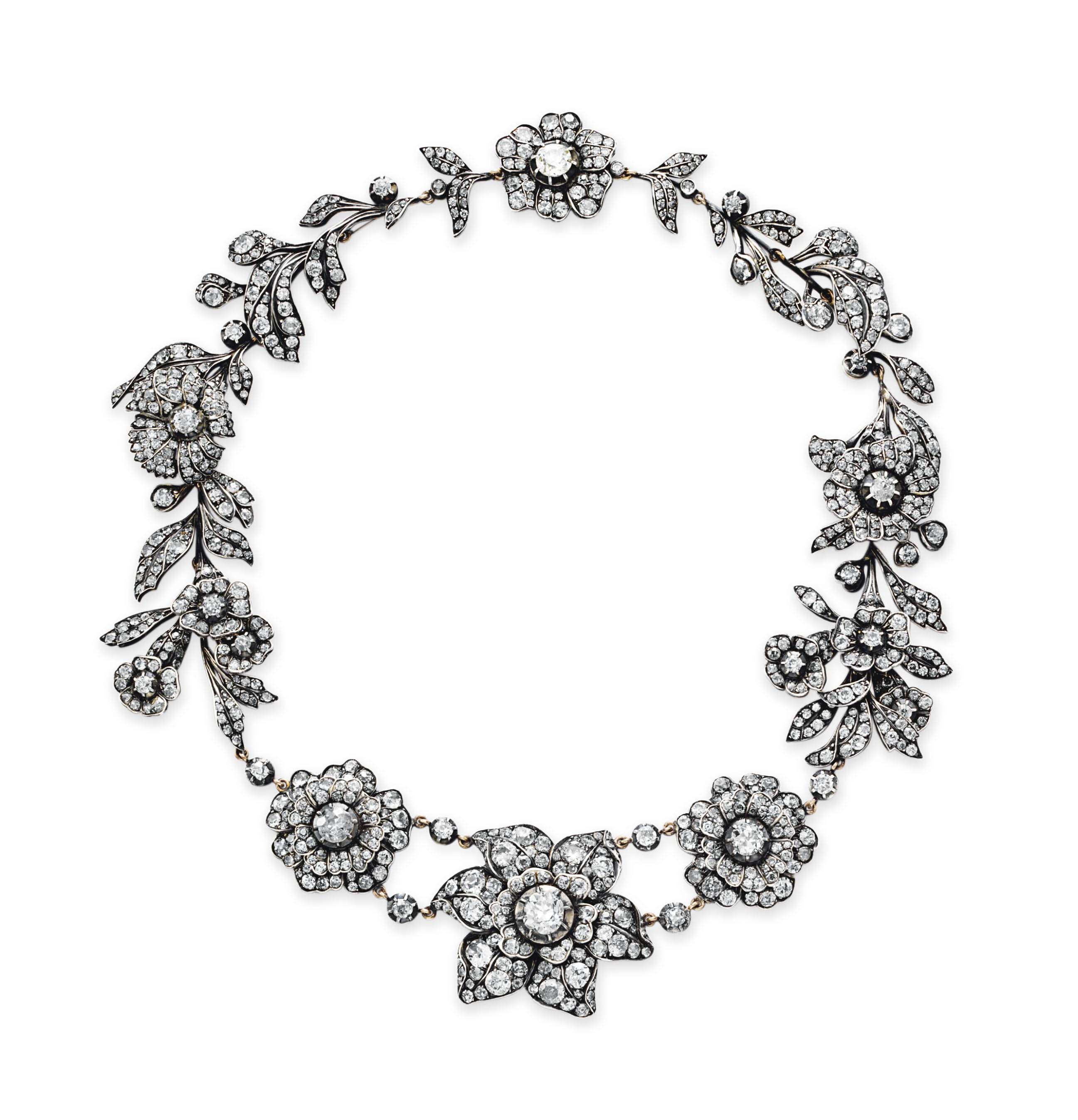 AN ANTIQUE DIAMOND NECKLACE Christie's