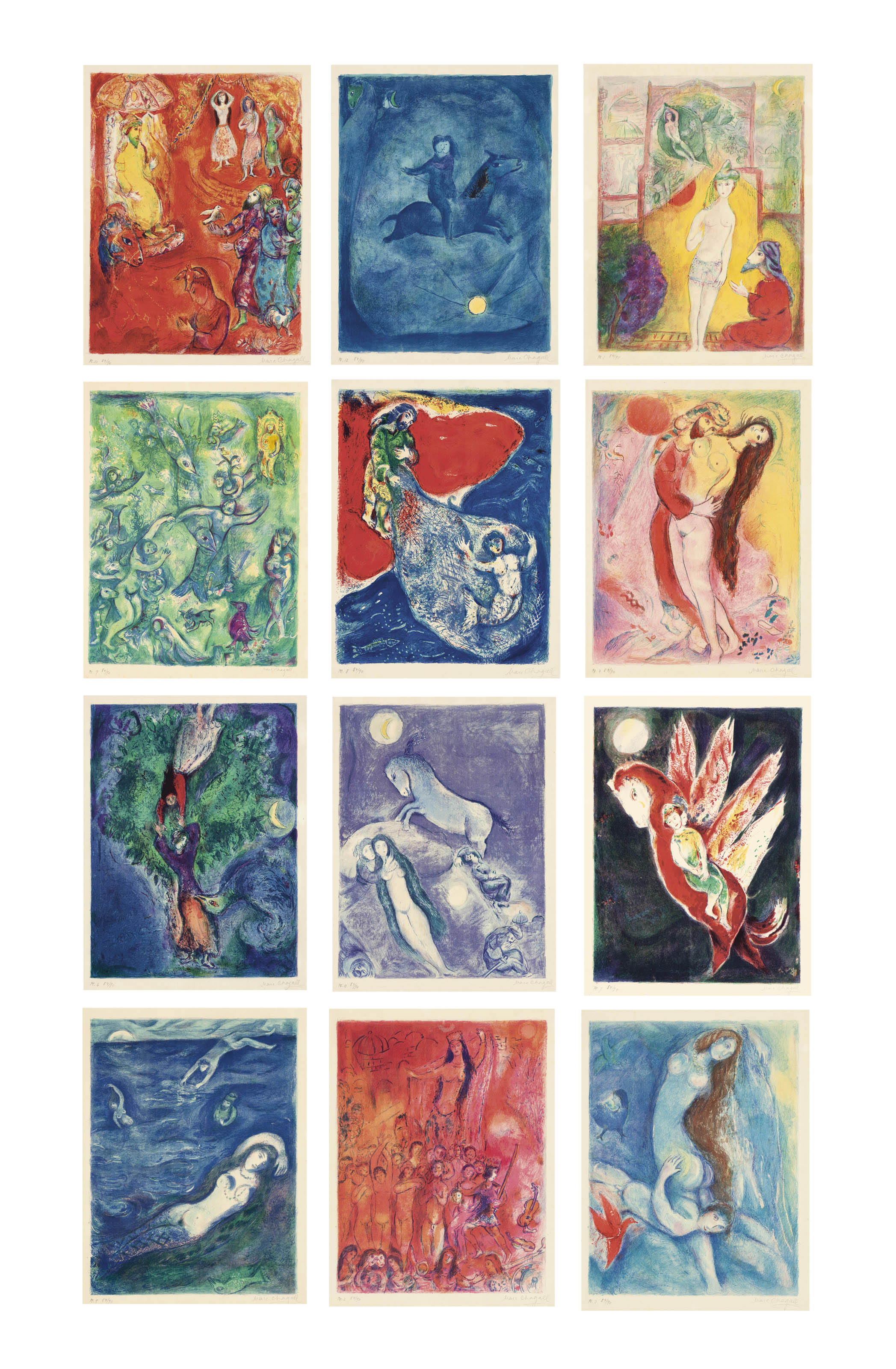 Marc Chagall 1887 1985 Four Tales From The Arabian Nights Pantheon Books New York 1948 Mourlot 36 47 Cramer Books 18 1940s Prints Multiples Christie S