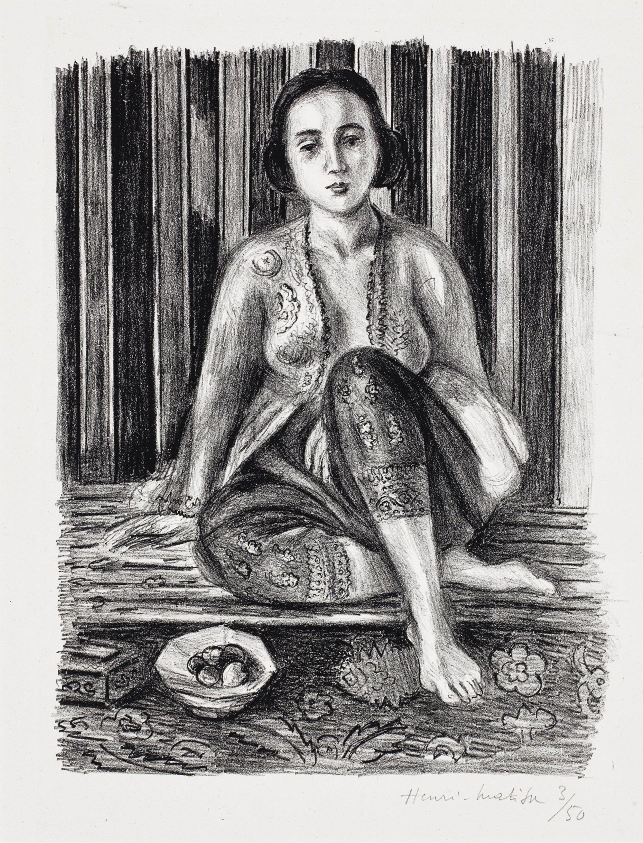 анри матисс odalisque with raised arms