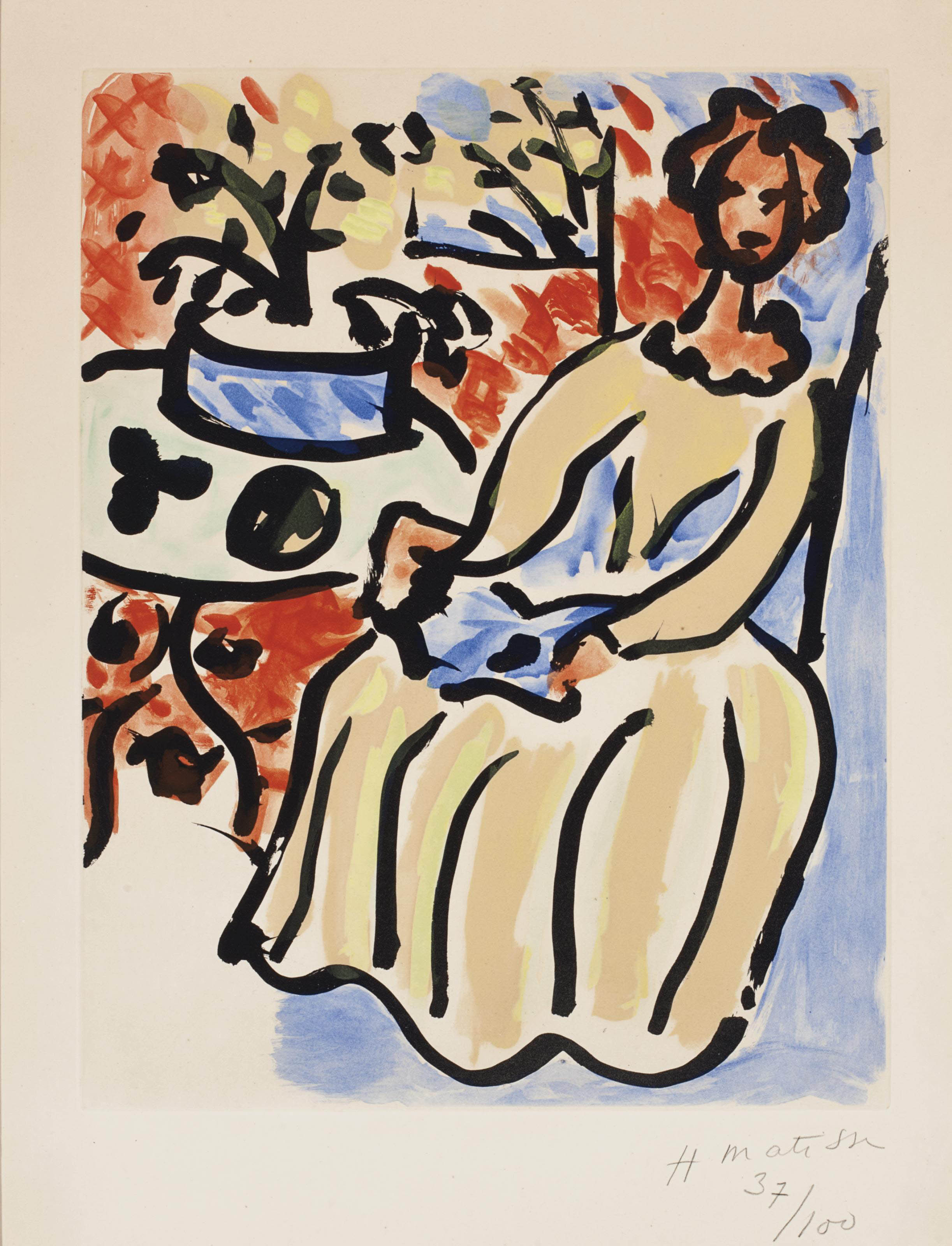 Henri Matisse、JEUNE FEMME、海外版超希少レゾネ、新品額付 HENRI MATISSE , Jeune Femme le Visage enfoui dans les Bras