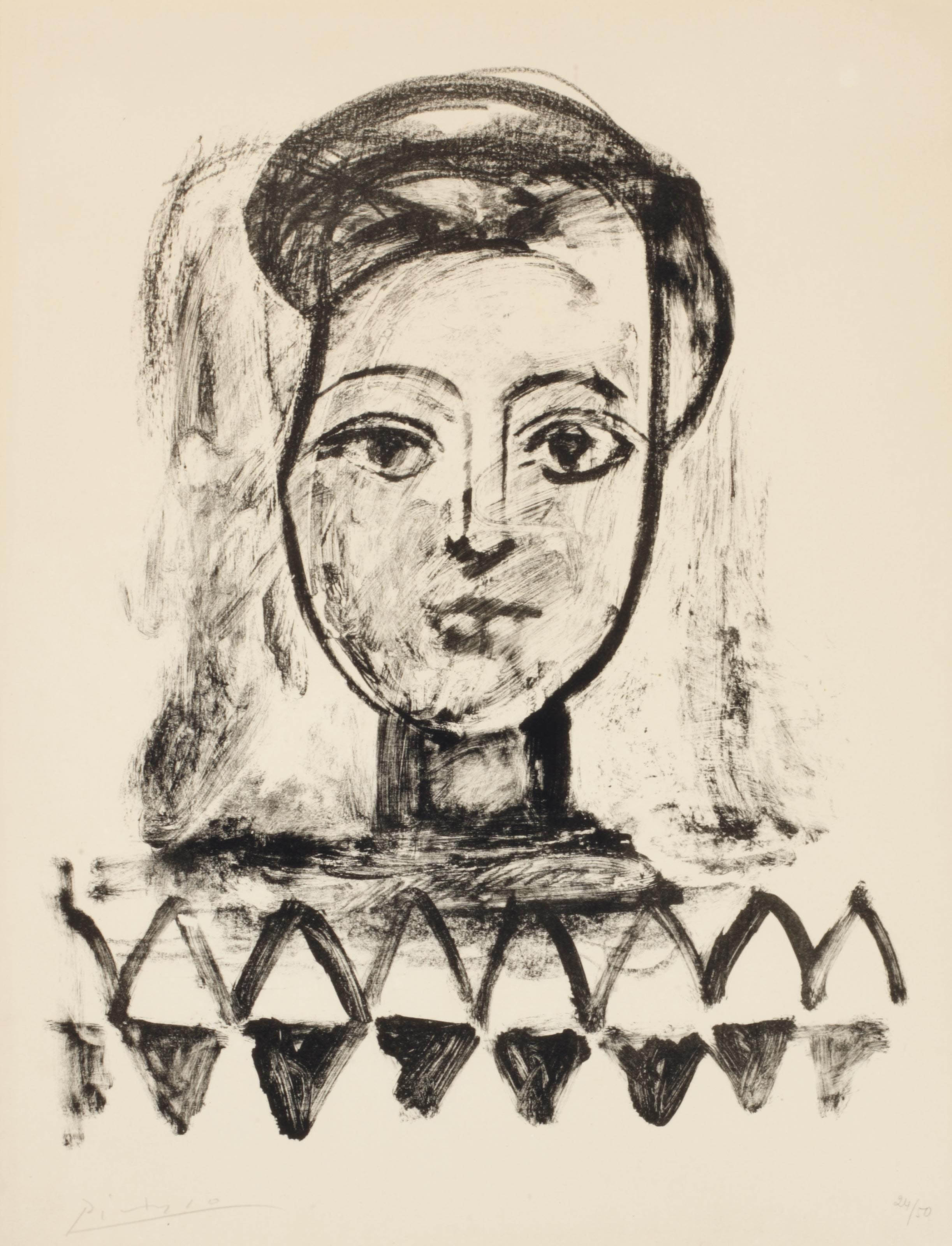 PABLO PICASSO , Jeune Femme au Corsage à Triangles (B. 456; M. 105