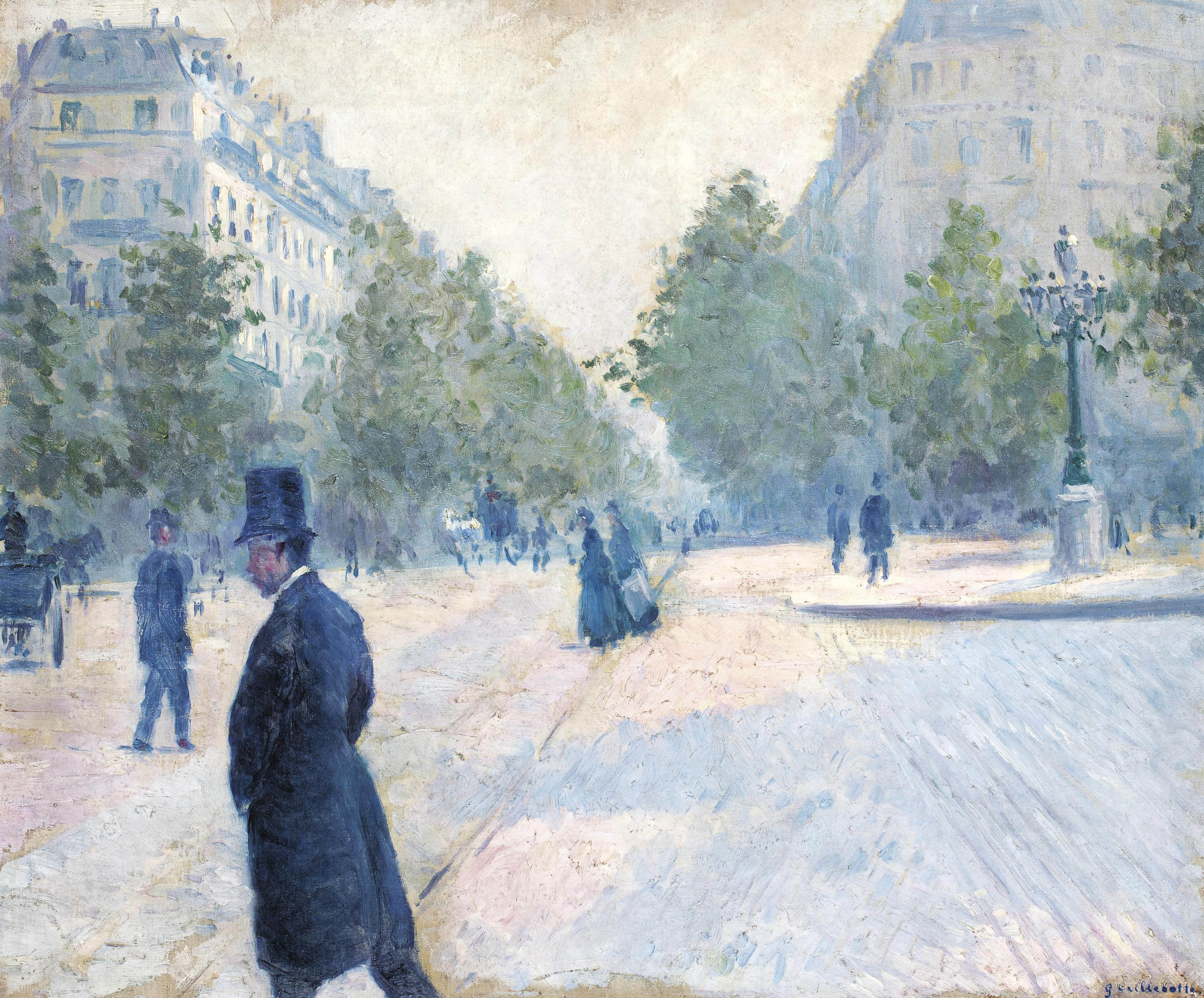 Gustave Caillebotte 1848 1894 La Place Saint Augustin Temps Brumeux 19th Century Paintings Christie S