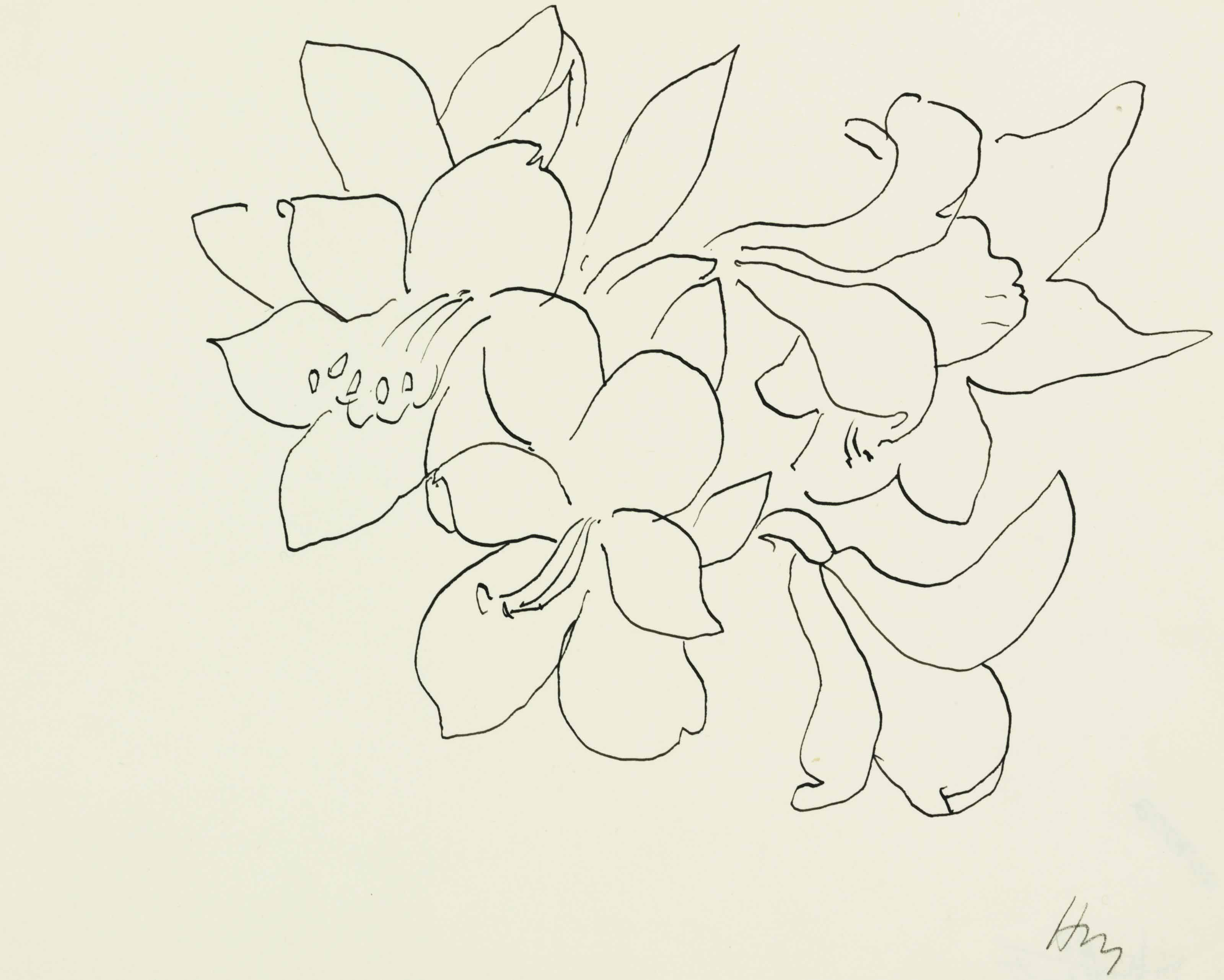 Fleurs et feuilles 

