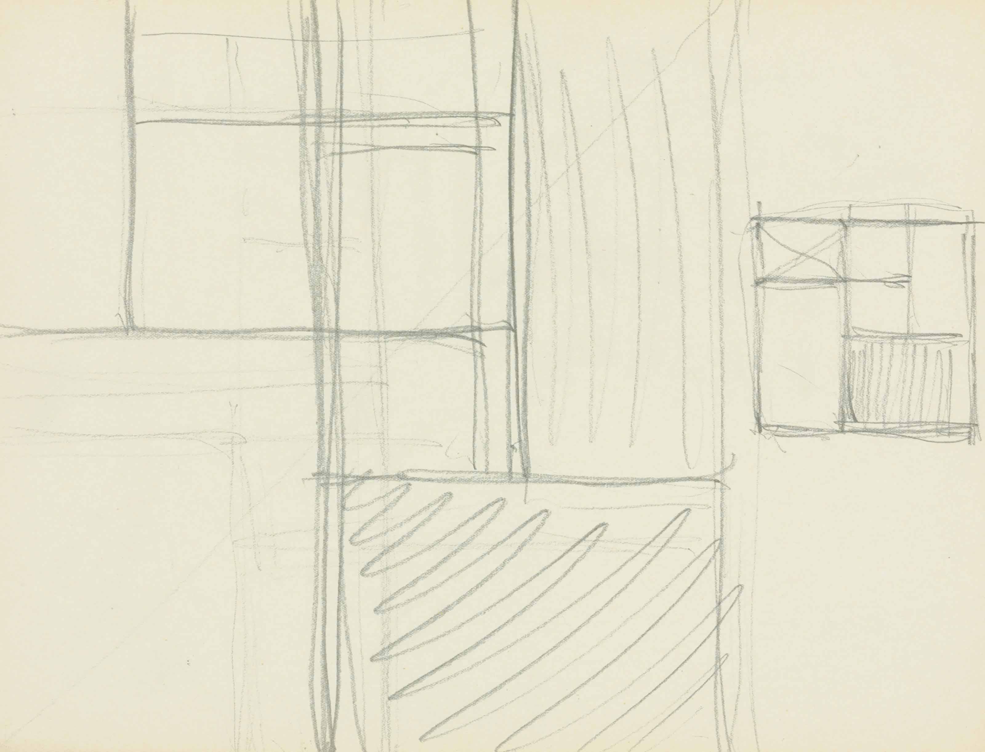Sketchbook 1925. Sheet F: Two Square Compositions 
