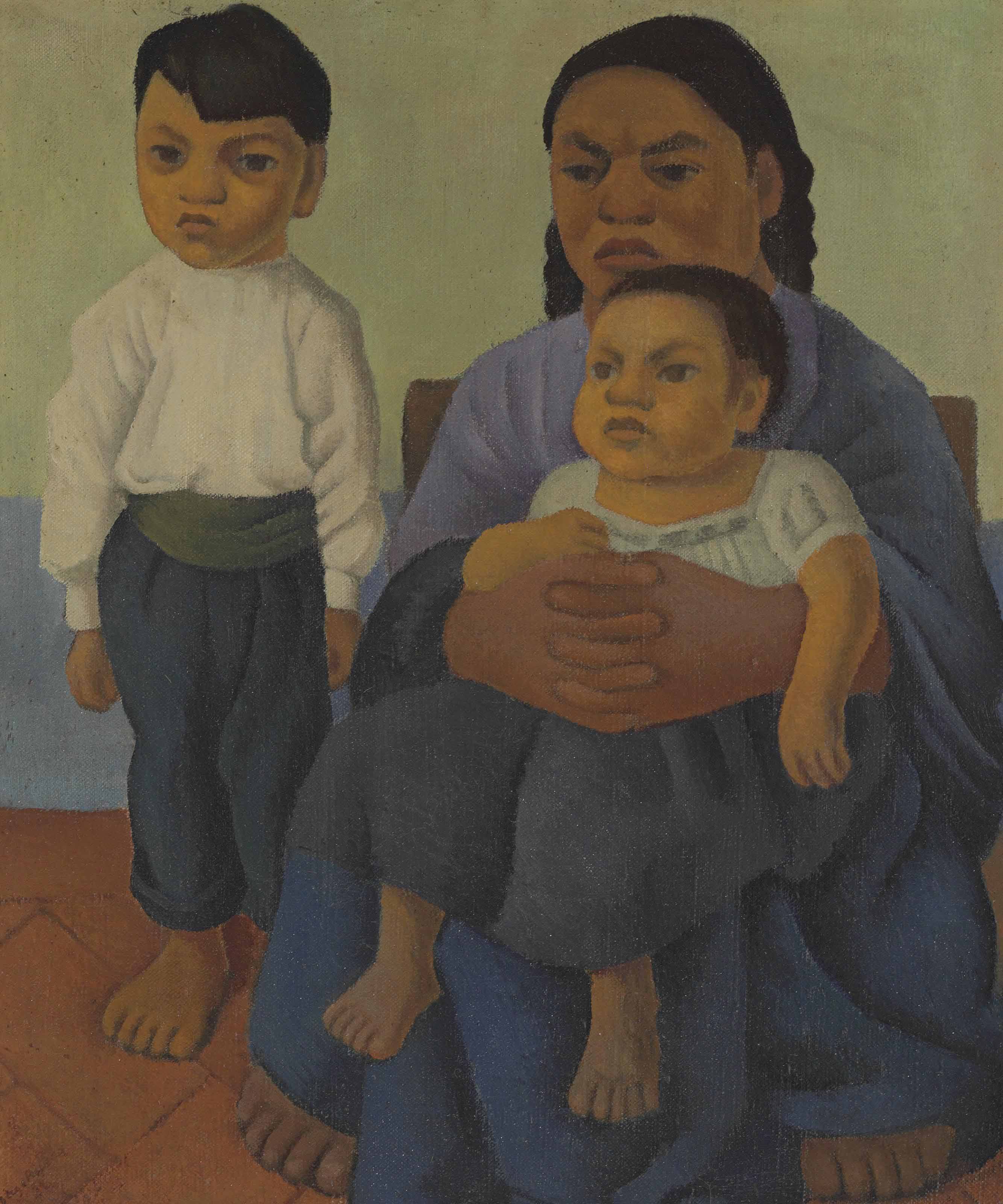 Madre con hijos
(also known as Mother with Two Children)

