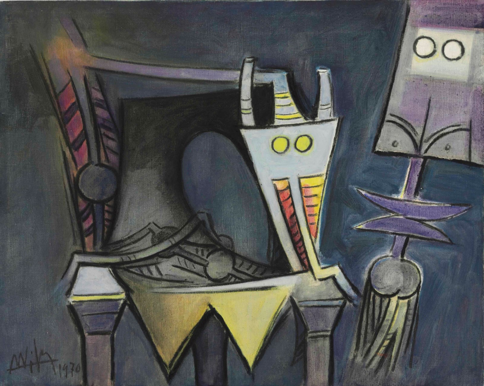 Wifredo Lam (Cuban 1902-1982) , Untitled (Totem) | Christie's
