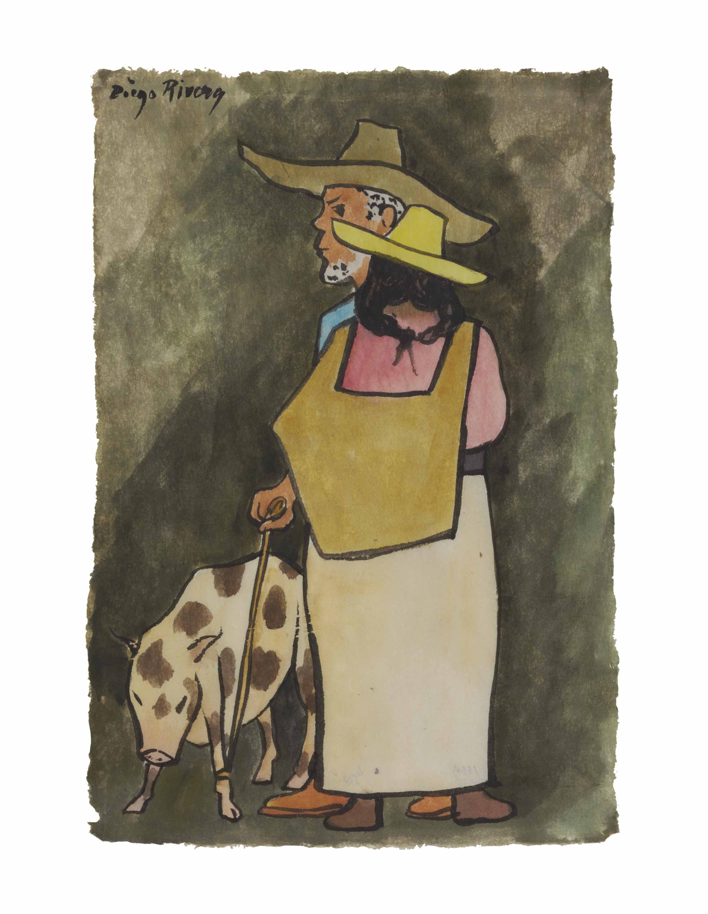 Untitled (Couple and Pig) 
