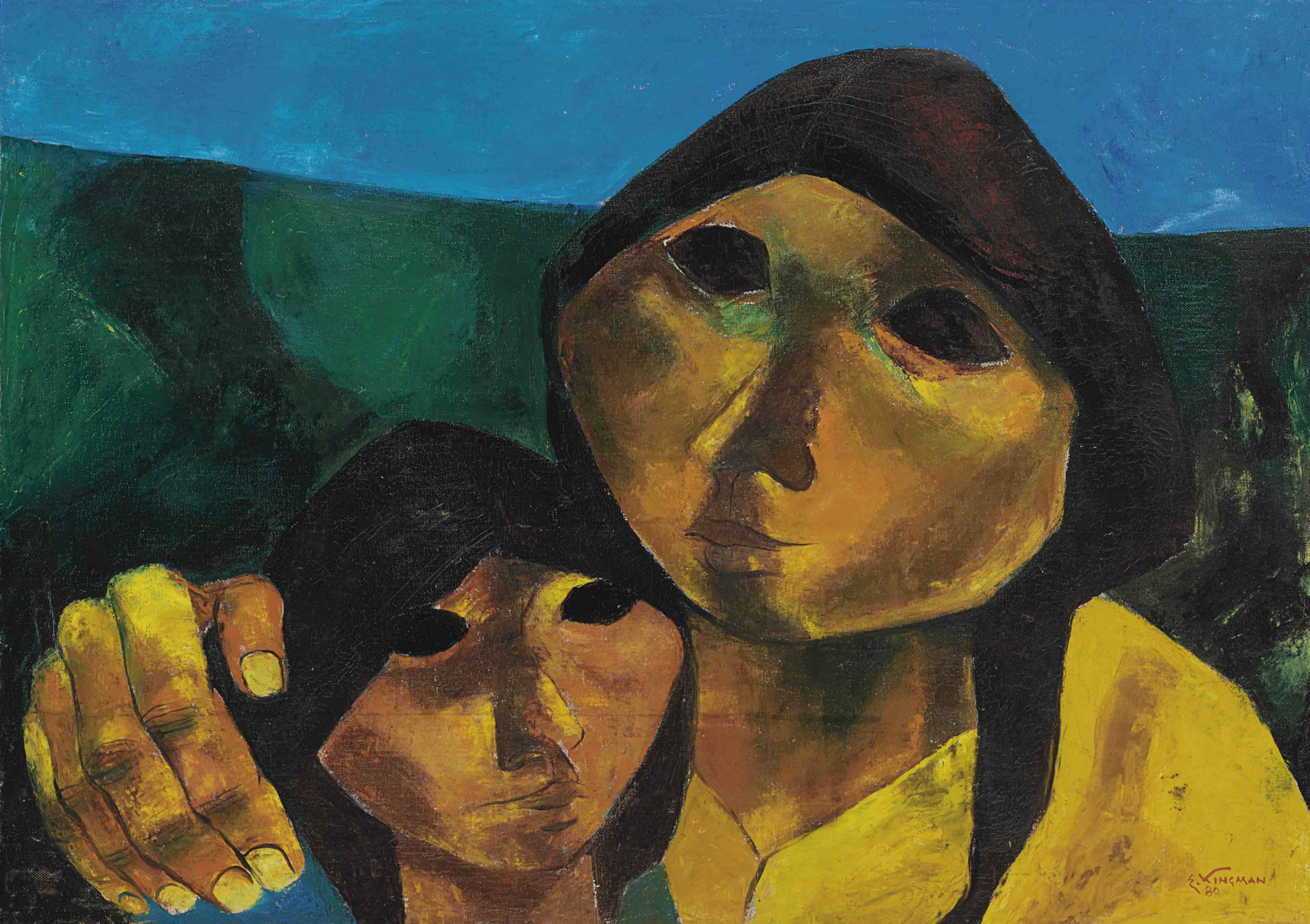 Eduardo Kingman (Ecuadorian 19131998) , Pareja Christie's