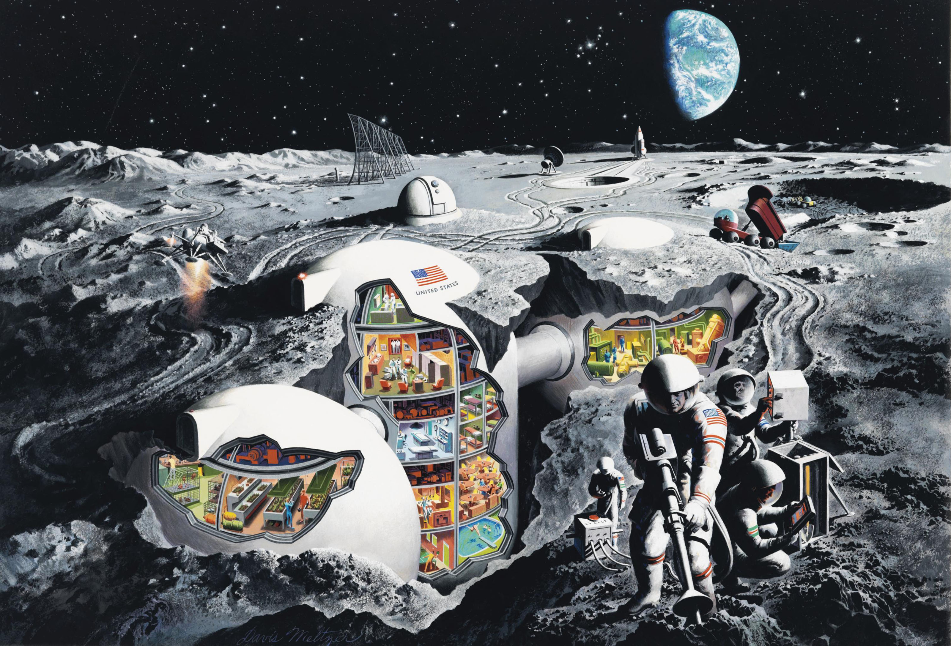 Space Colonies On The Moon