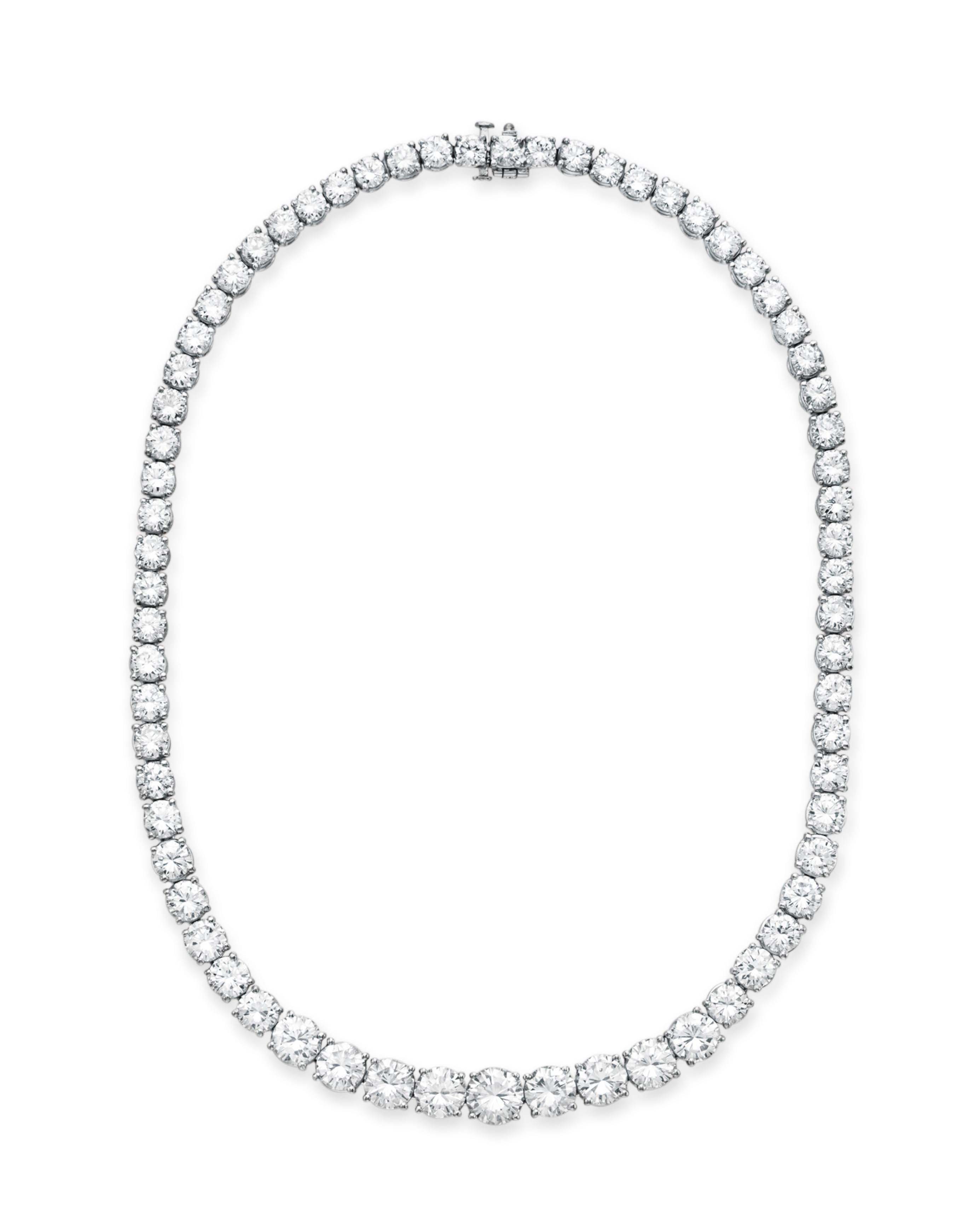 A DIAMOND RIVIERE NECKLACE Christie's