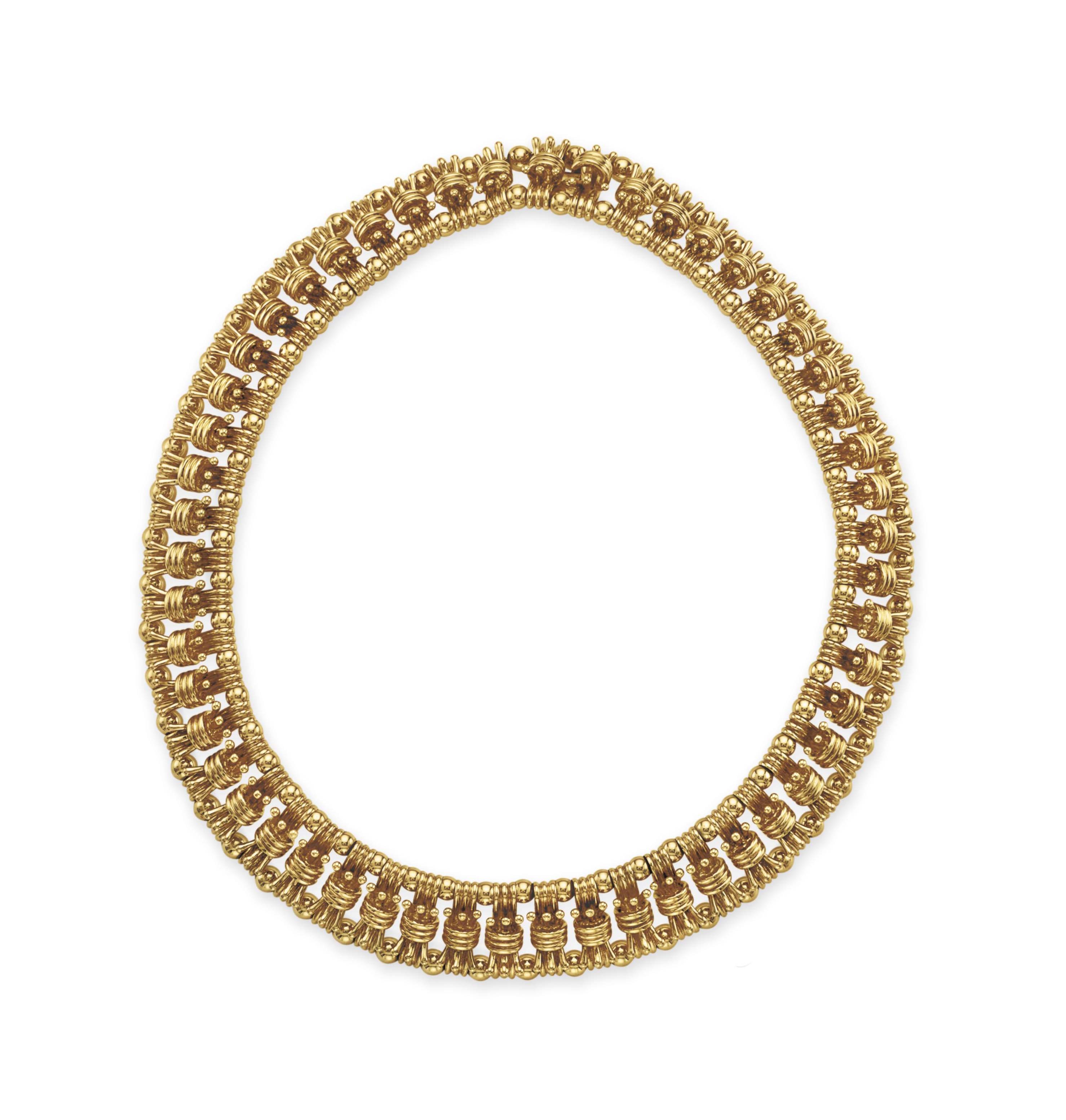 A Gold Bow Tie Necklace By Jean Schlumberger Tiffany Co