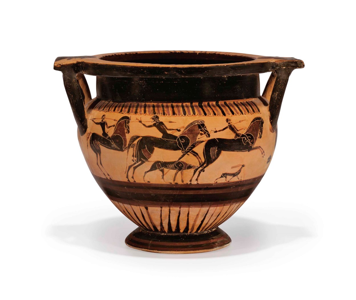 AN ATTIC BLACKFIGURED COLUMNKRATER , CIRCA 560 B.C. Christie's