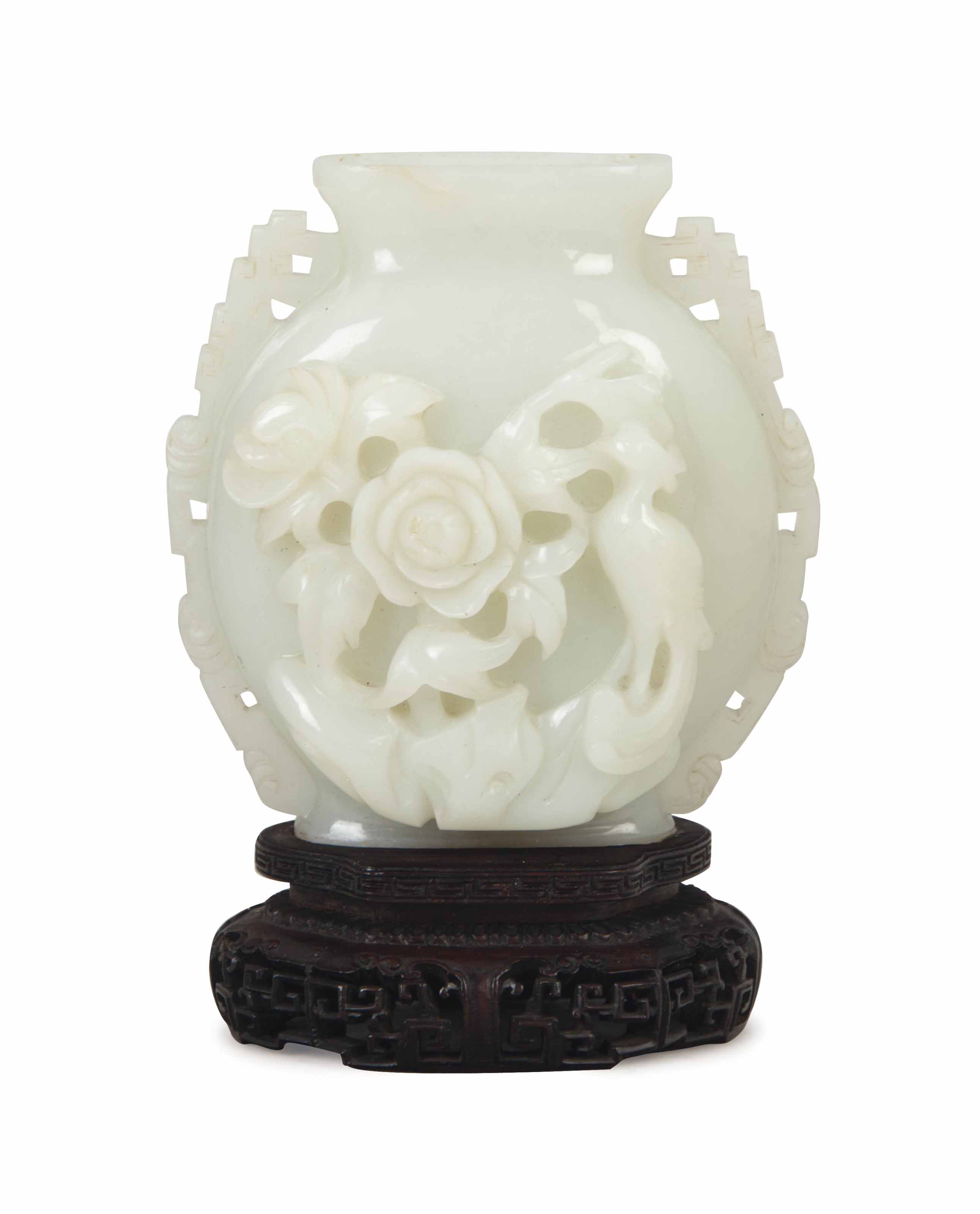 A CHINESE WHITE JADE VASE, , 20TH CENTURY, Christie's