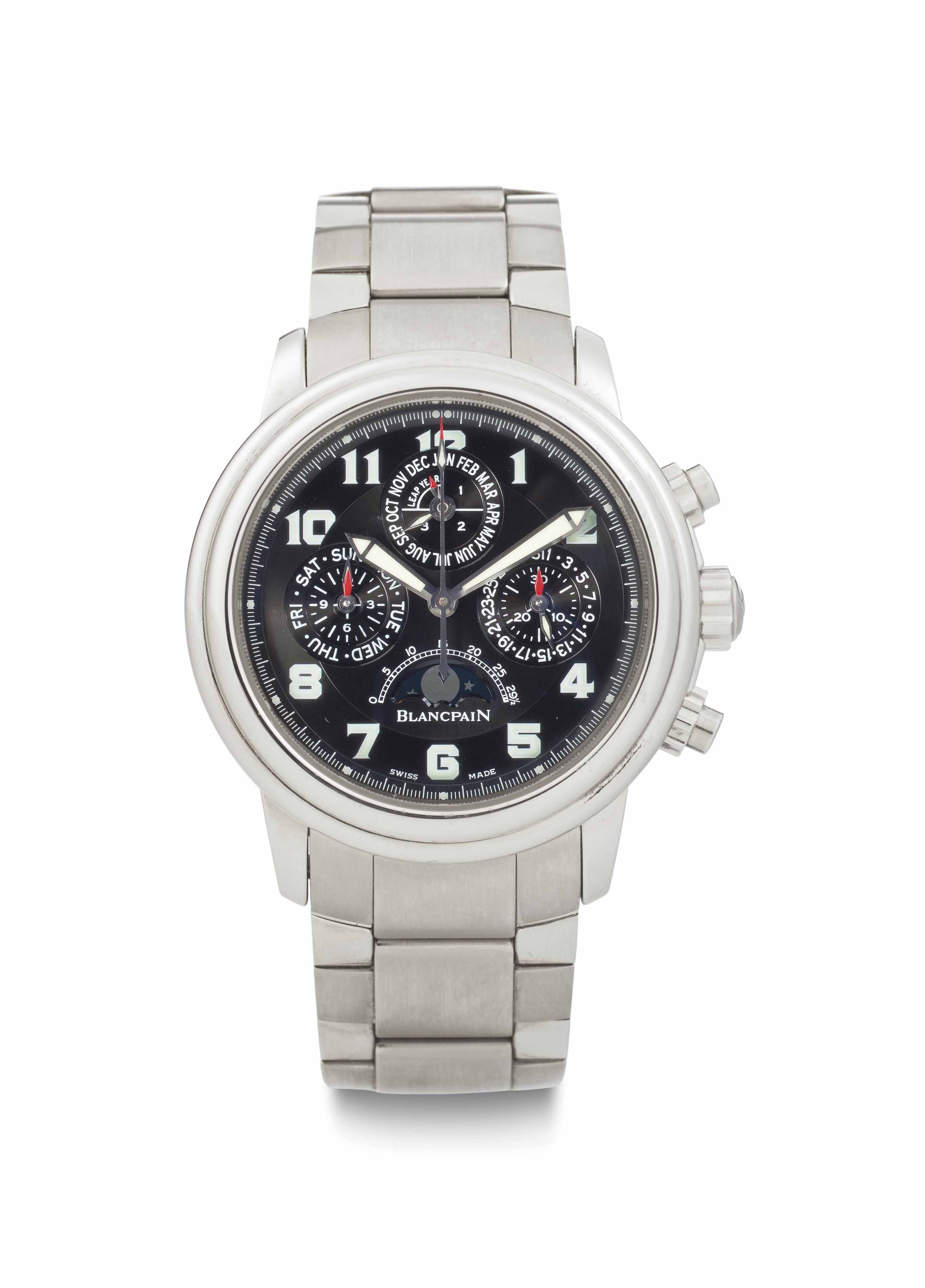 Blancpain A Fine Stainless Steel Automatic Perpetual Calendar