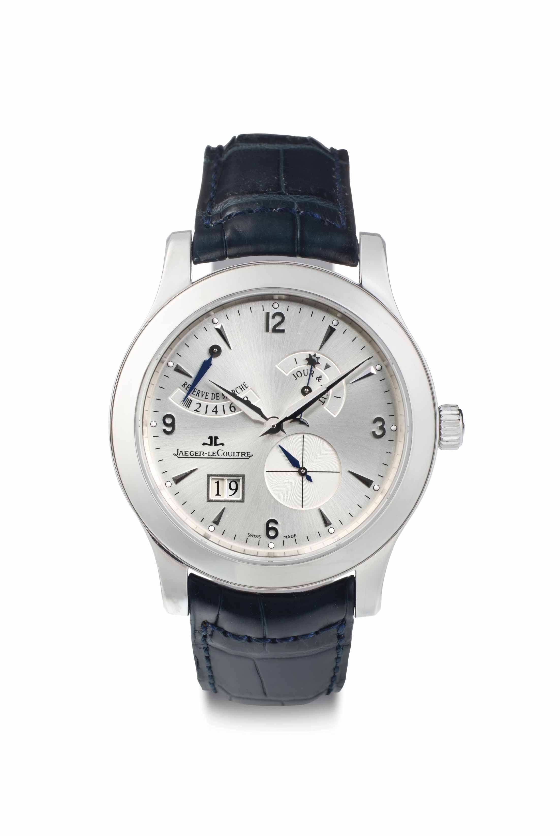 JaegerLeCoultre. A Fine and Rare Limited Edition Platinum Wristwatch