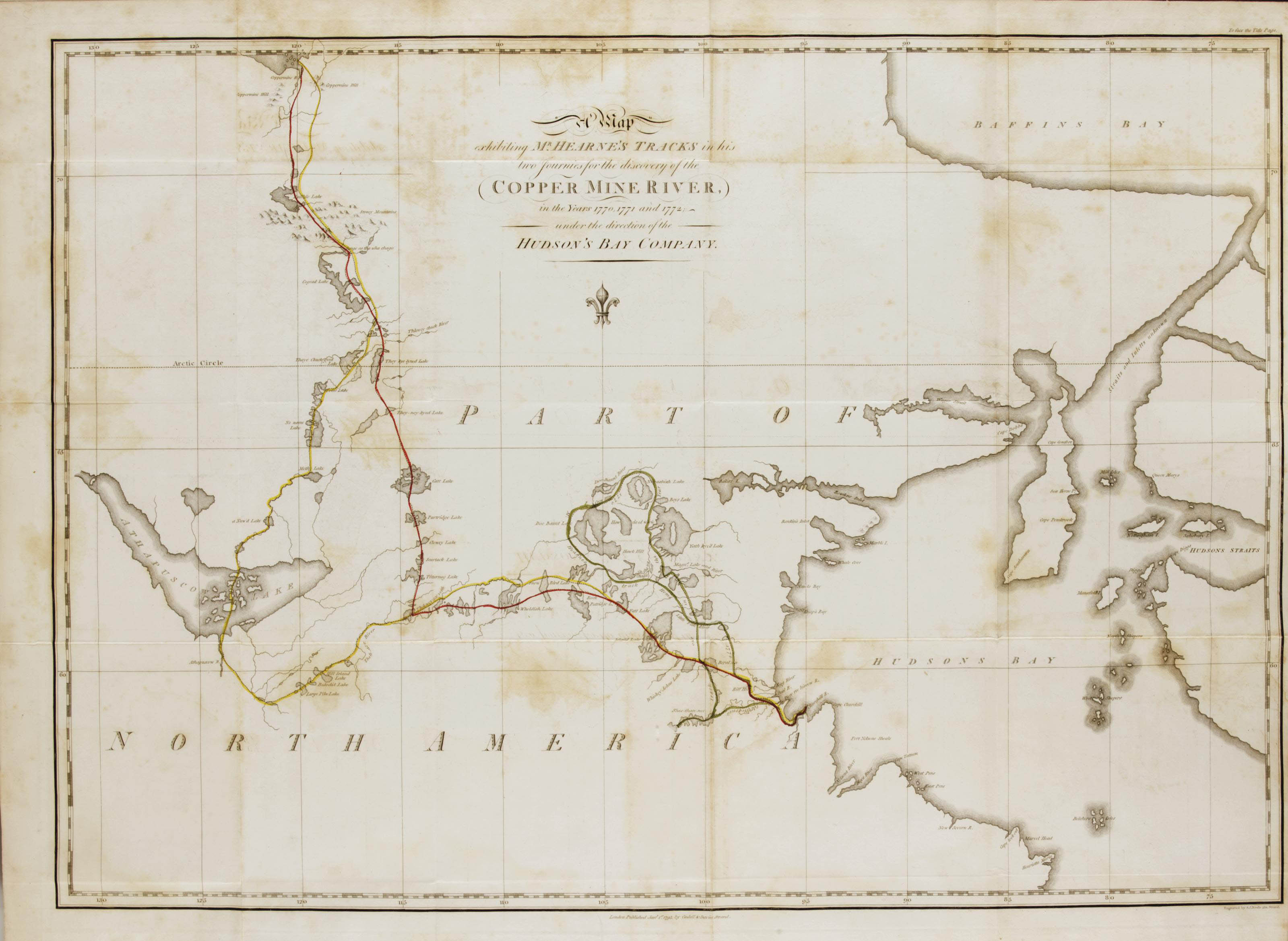 HEARNE, Samuel (17451792). A Journey from Prince of Wales's Fort in