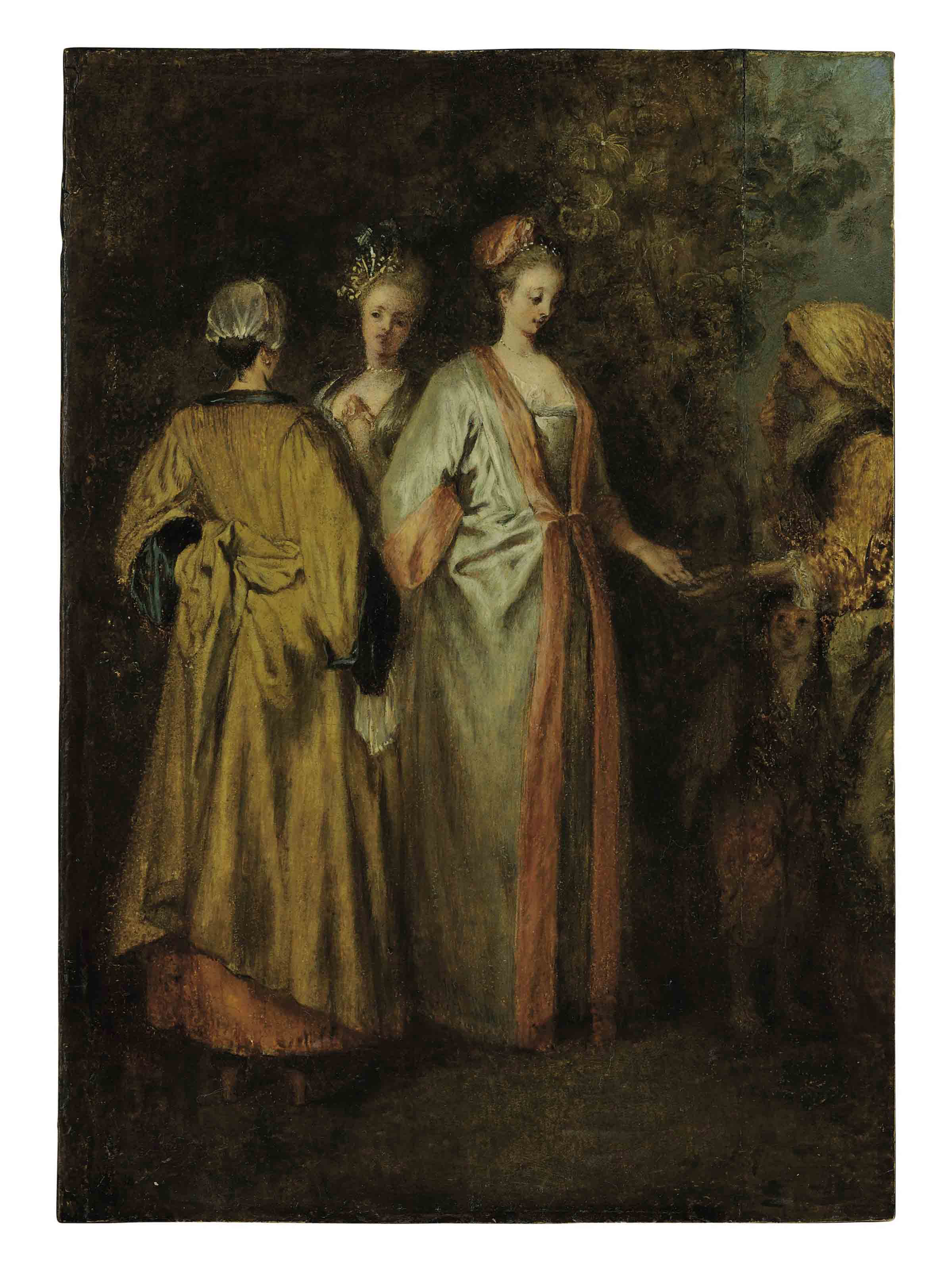 Attributed To Jean Antoine Watteau Valenciennes 1684 1721 Nogent