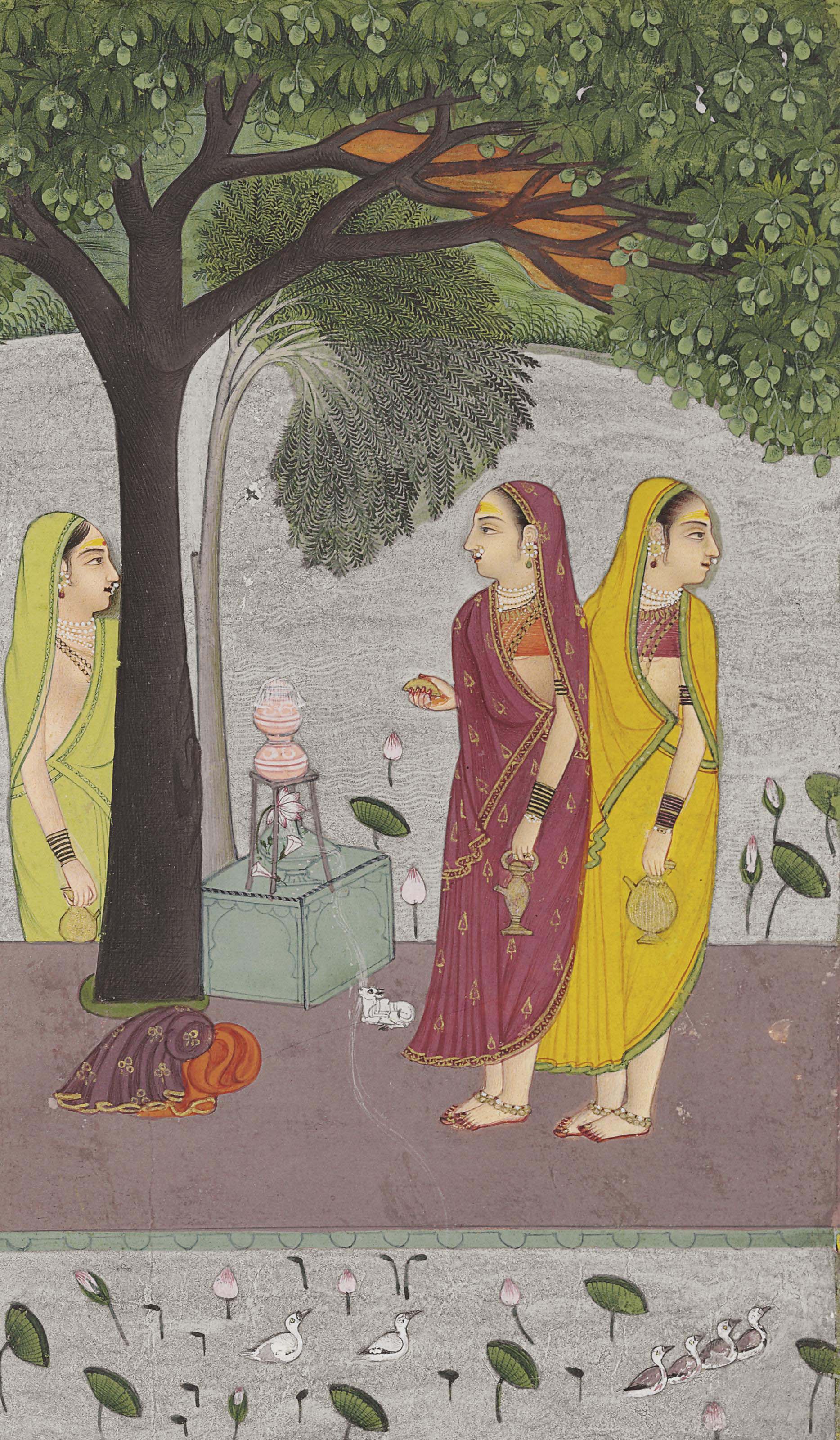 An Illustration To A Ragamala Bhairavi Ragini India Rajasthan