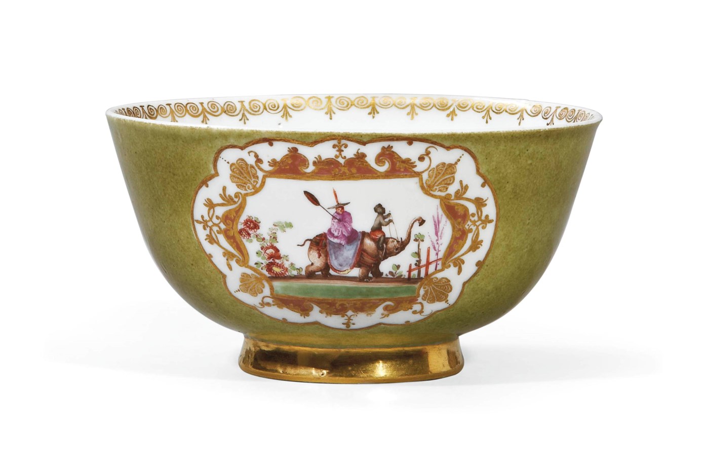 BOL EN PORCELAINE DE MEISSEN DU DEBUT DU XVIIIEME SIECLE