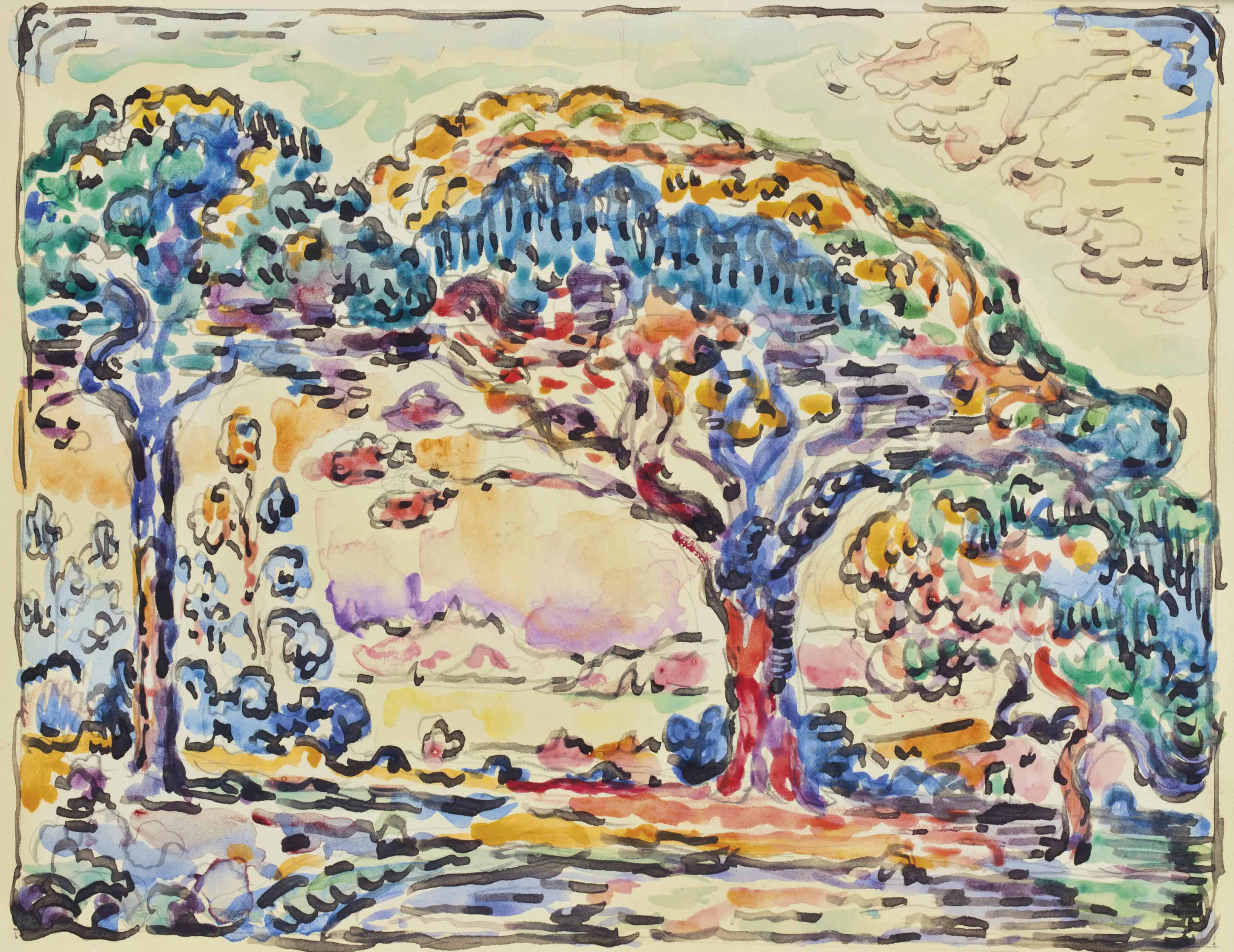 Paul Signac (18631935) , SaintTropez, la baie (d'après