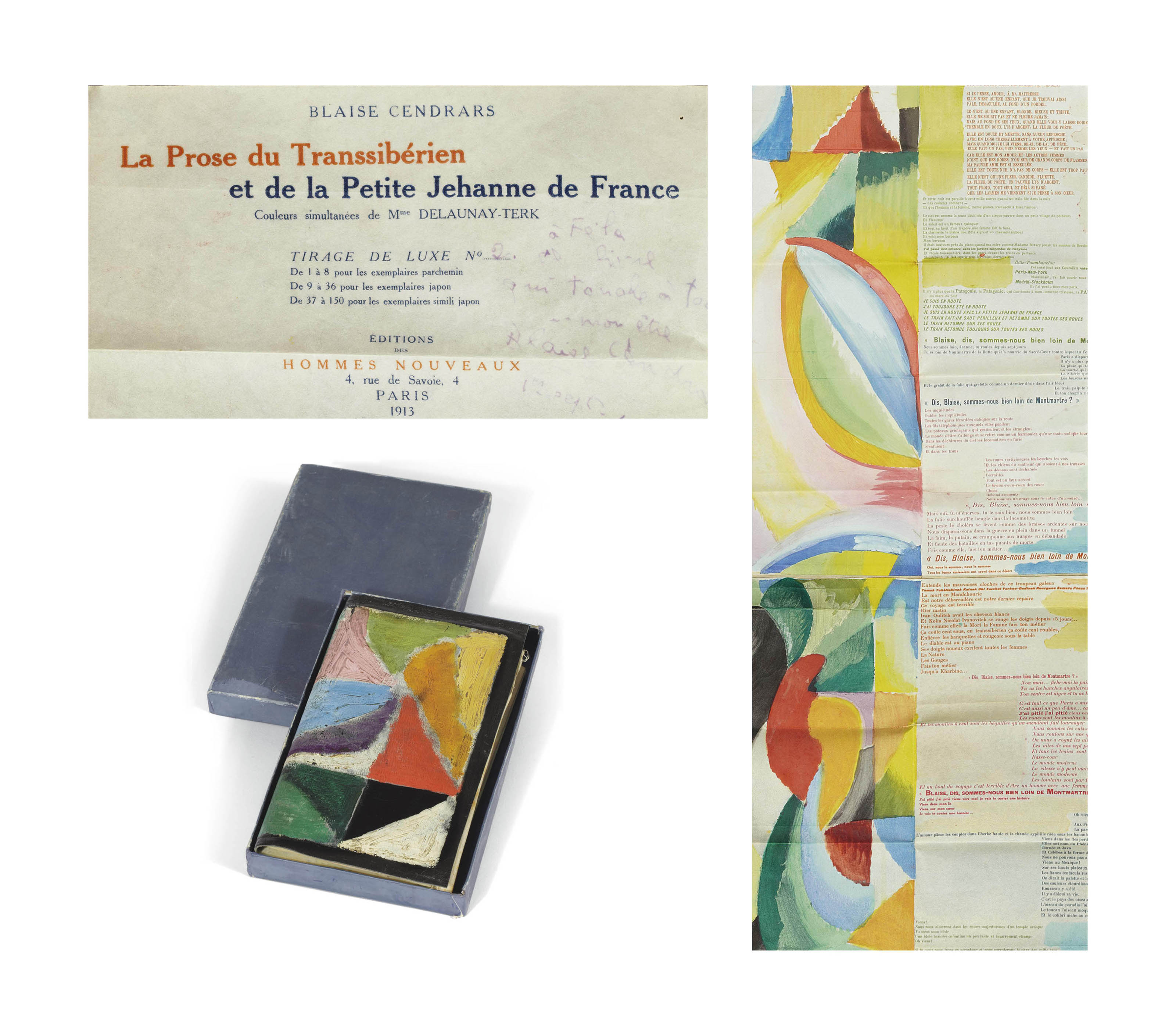 [DELAUNAY] CENDRARS, Blaise (18871961). La Prose du