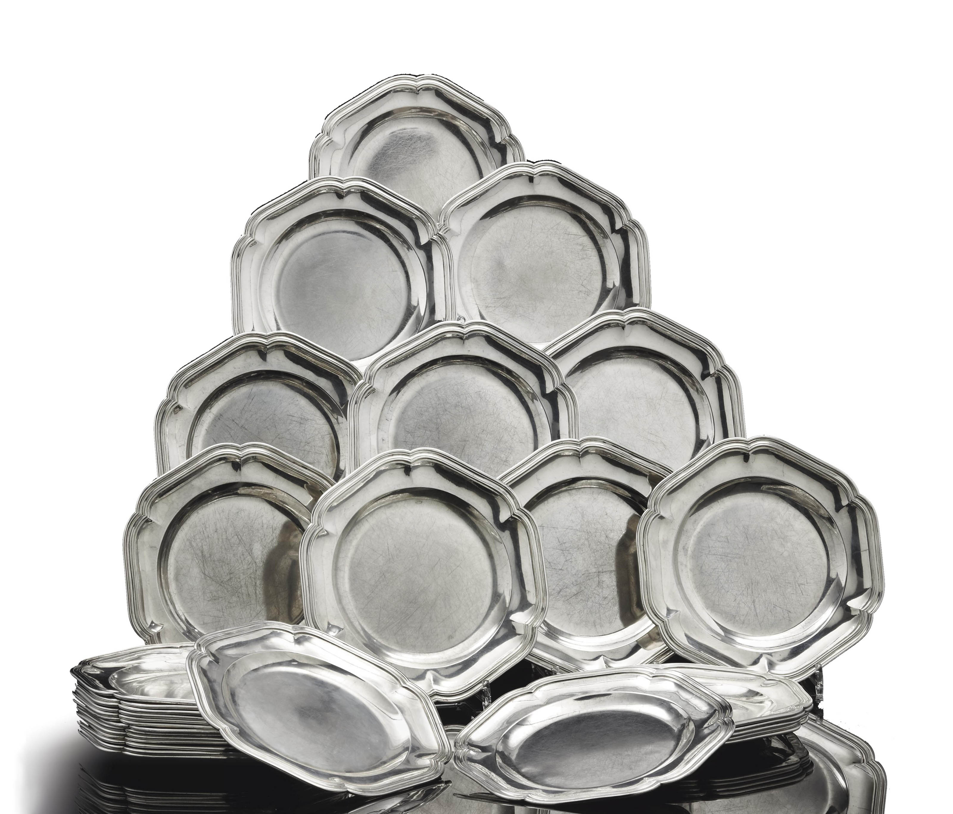 Lot De 2 Assiettes Décoratives Argentées 40 Cm - Plateau Pour Bougies, Décoration De Table, Mariage, Extérieur - En Plastique Durable