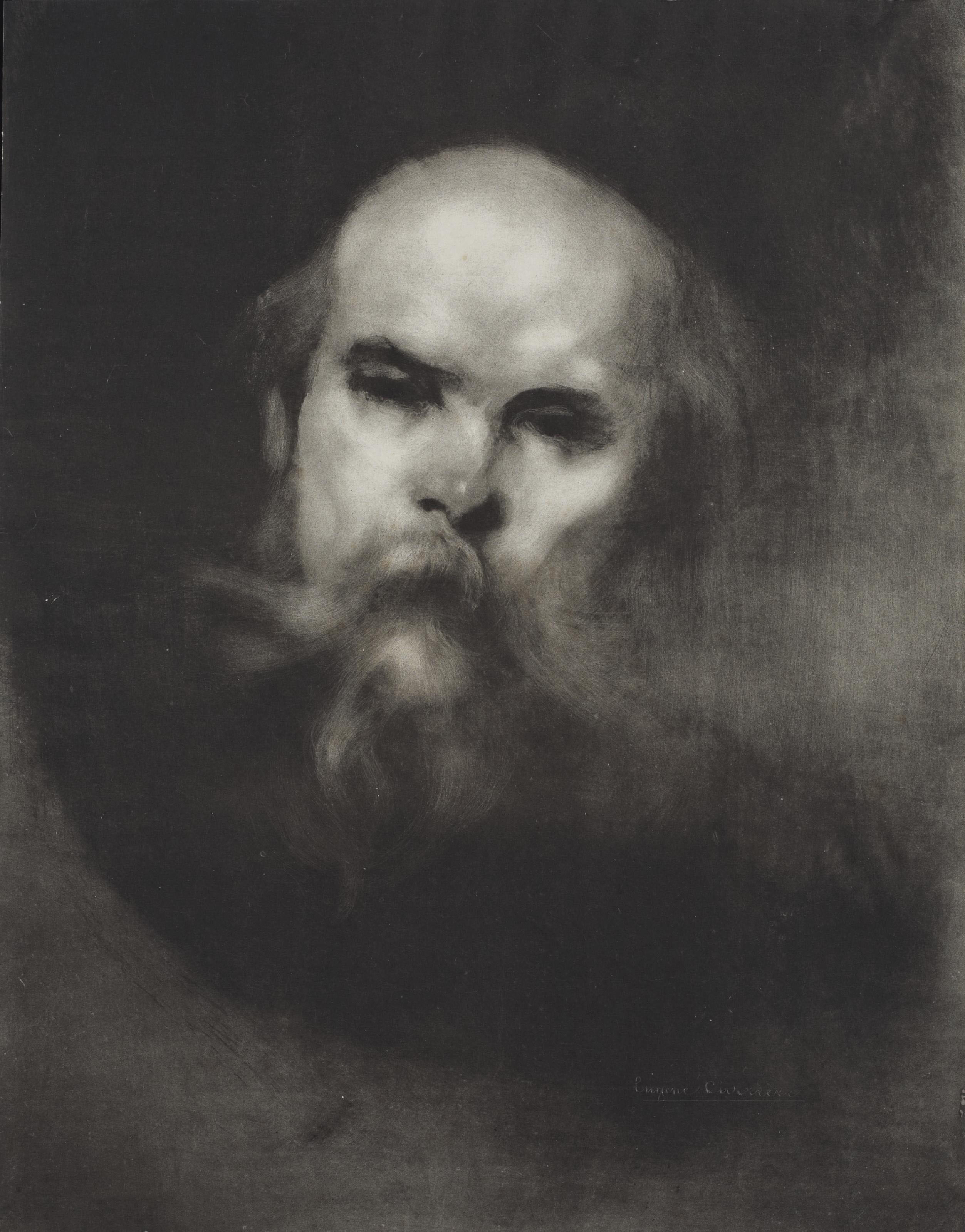 Эжен Каррьер portrait of Paul Verlaine