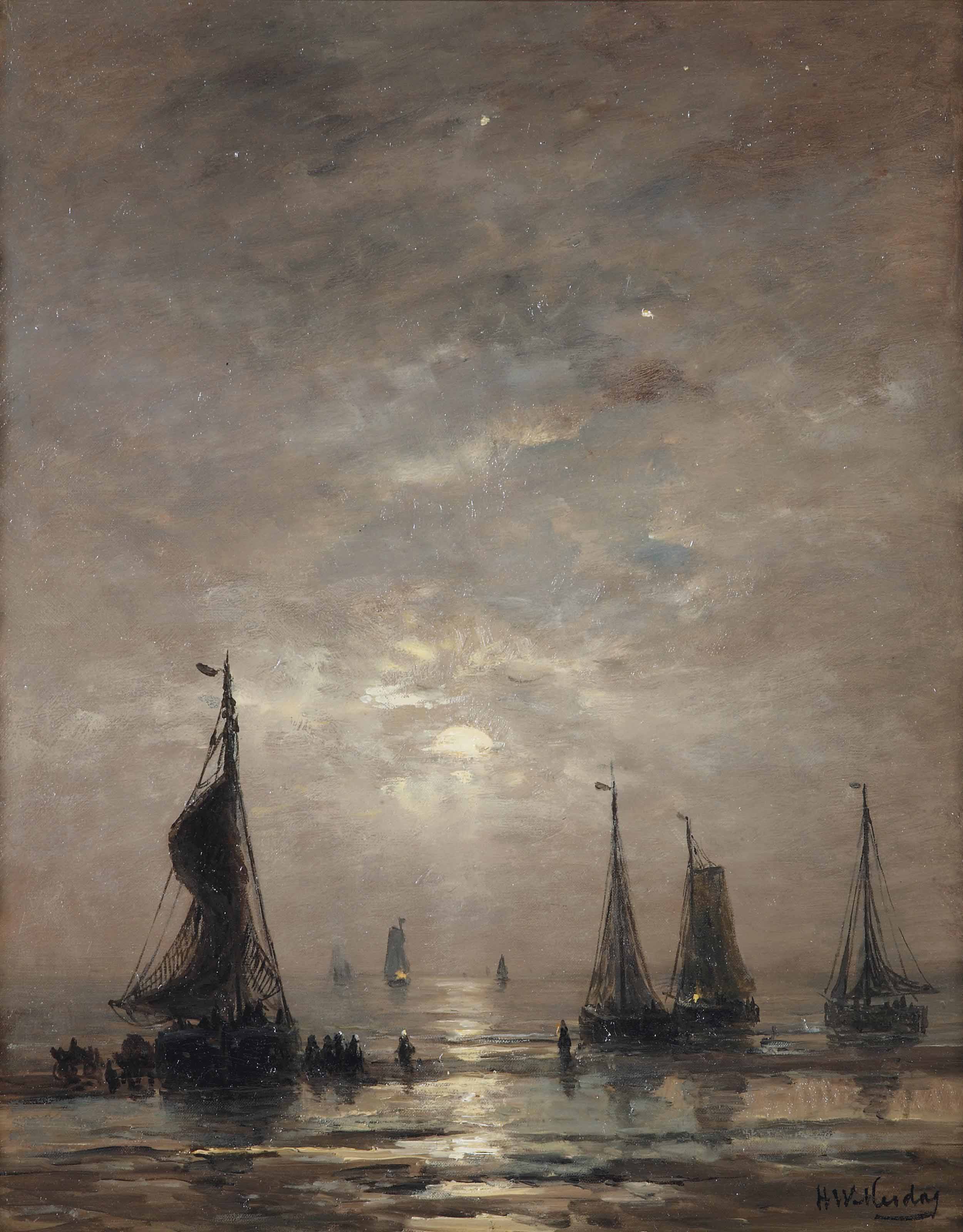 Hendrik Willem Mesdag (18311915) , Avondstemming Christie's