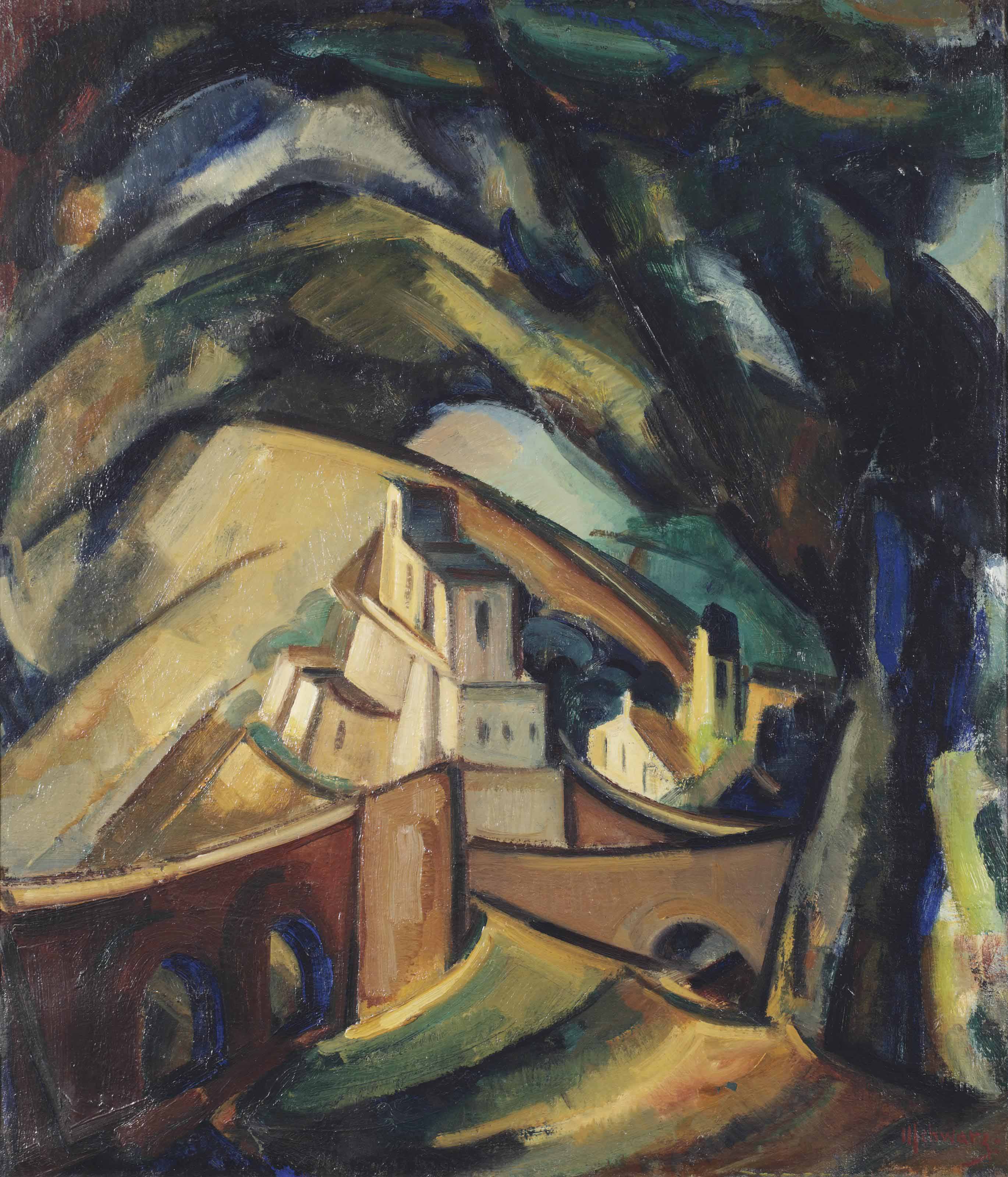 Mommie Schwarz (18761942) , Spanish landscape Christie's