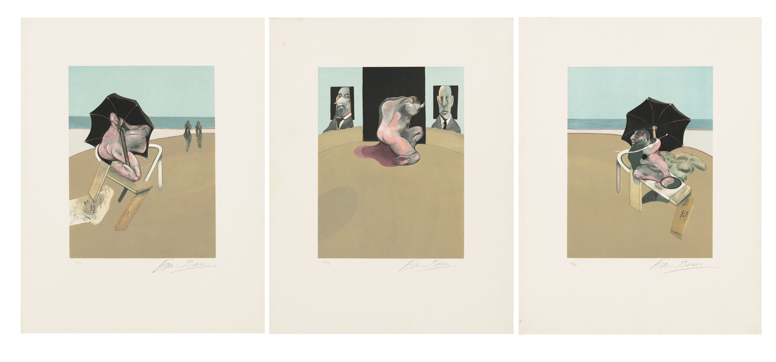 Metropolitan Triptych (Large Version), Francis Bacon (1909-1992