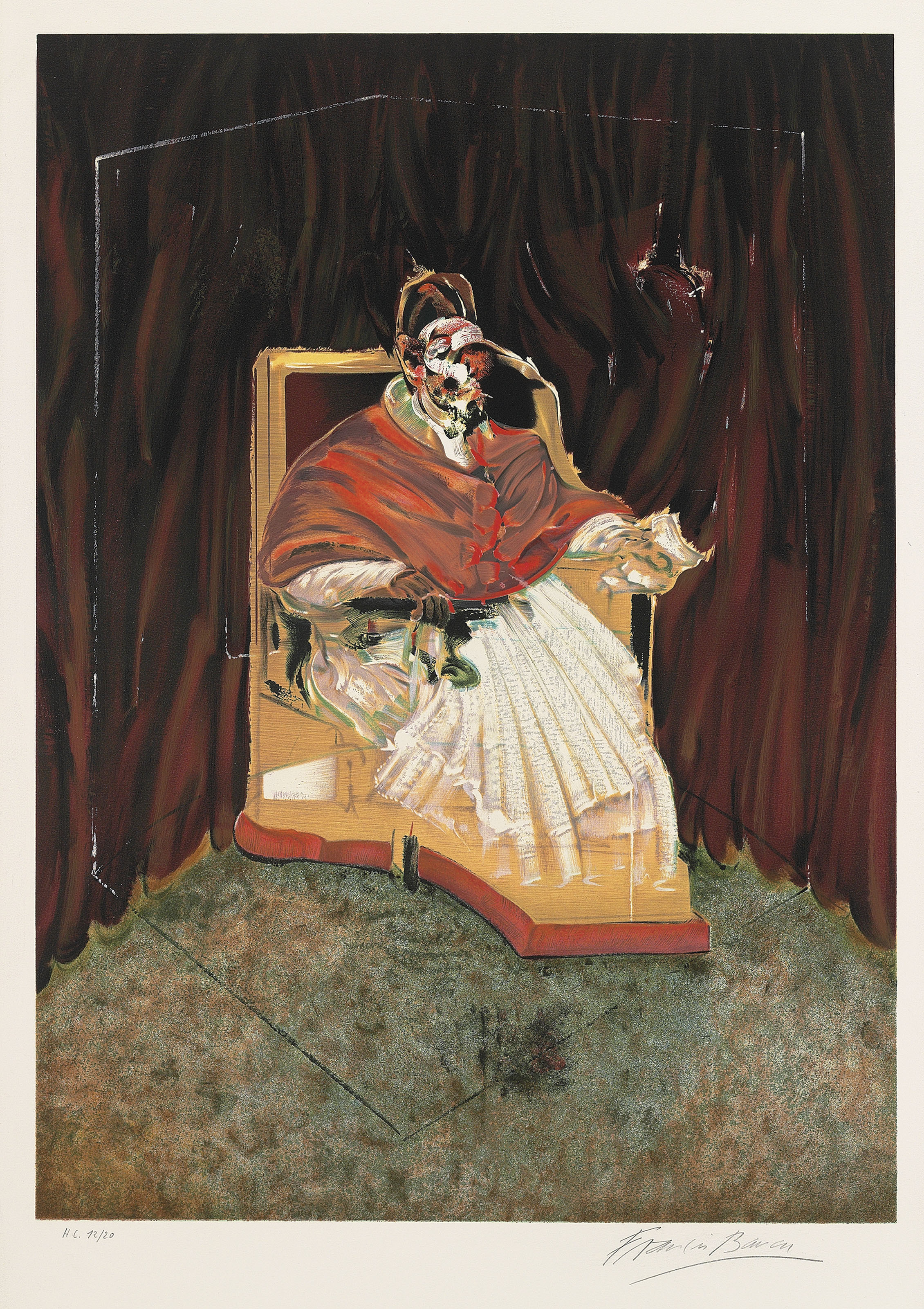 Study for Portrait of Pope Innocent X after Velasquez, Francis Bacon