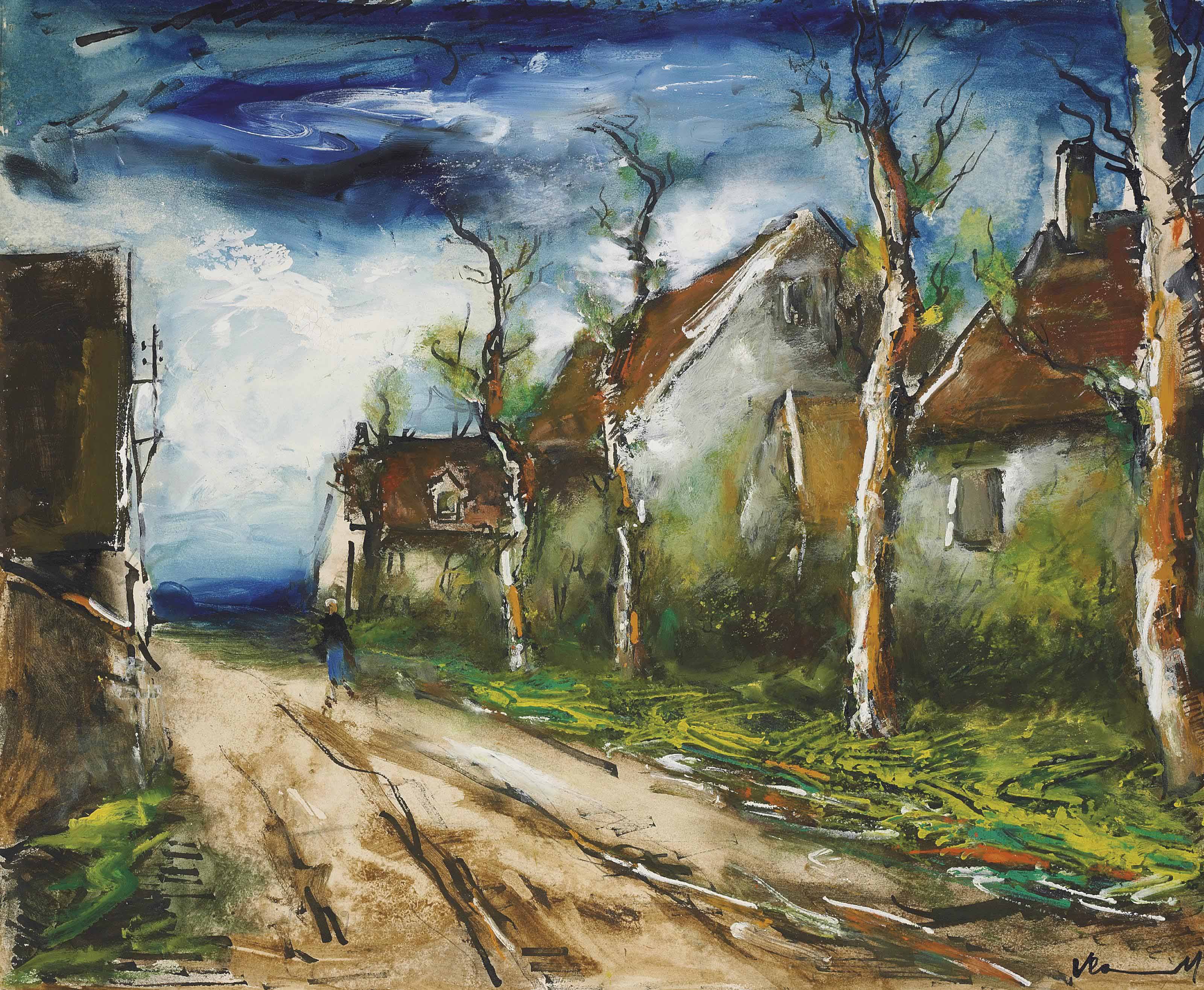 Jean Dufy (1888-1964) , Chasse à courre à Preuilly-sur-Claise