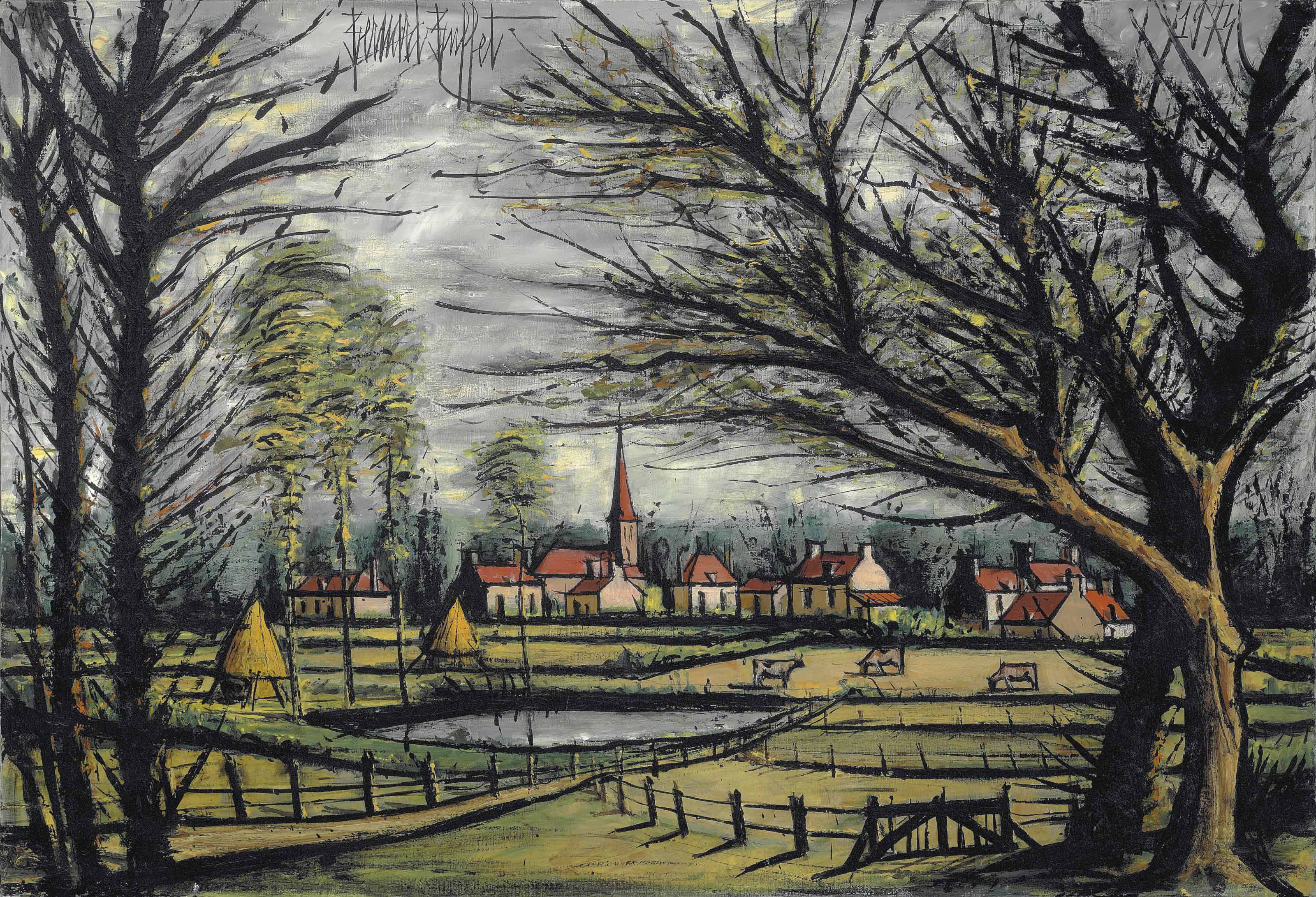 Bernard Buffet (19281999) , Village Christie's