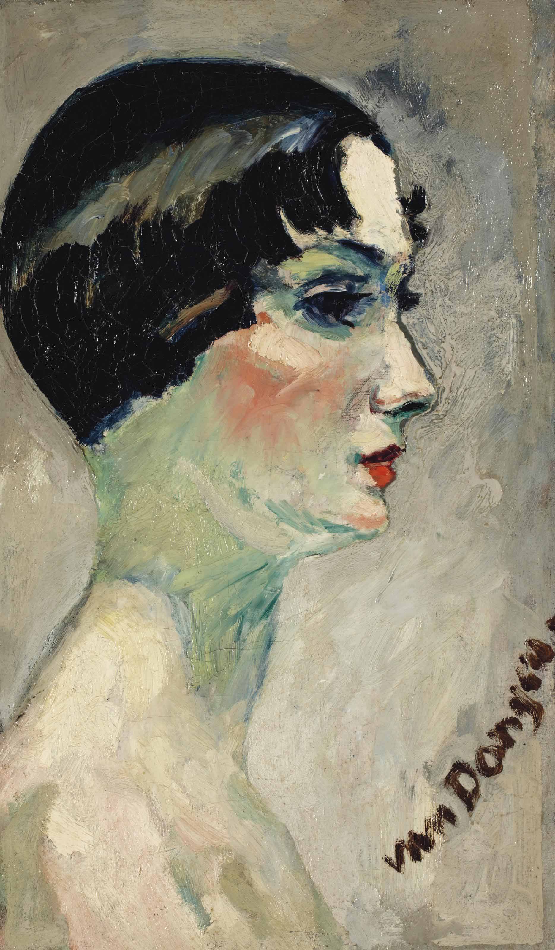 Kees van Dongen (1877-1968) , Visage de femme de profil | Christie's