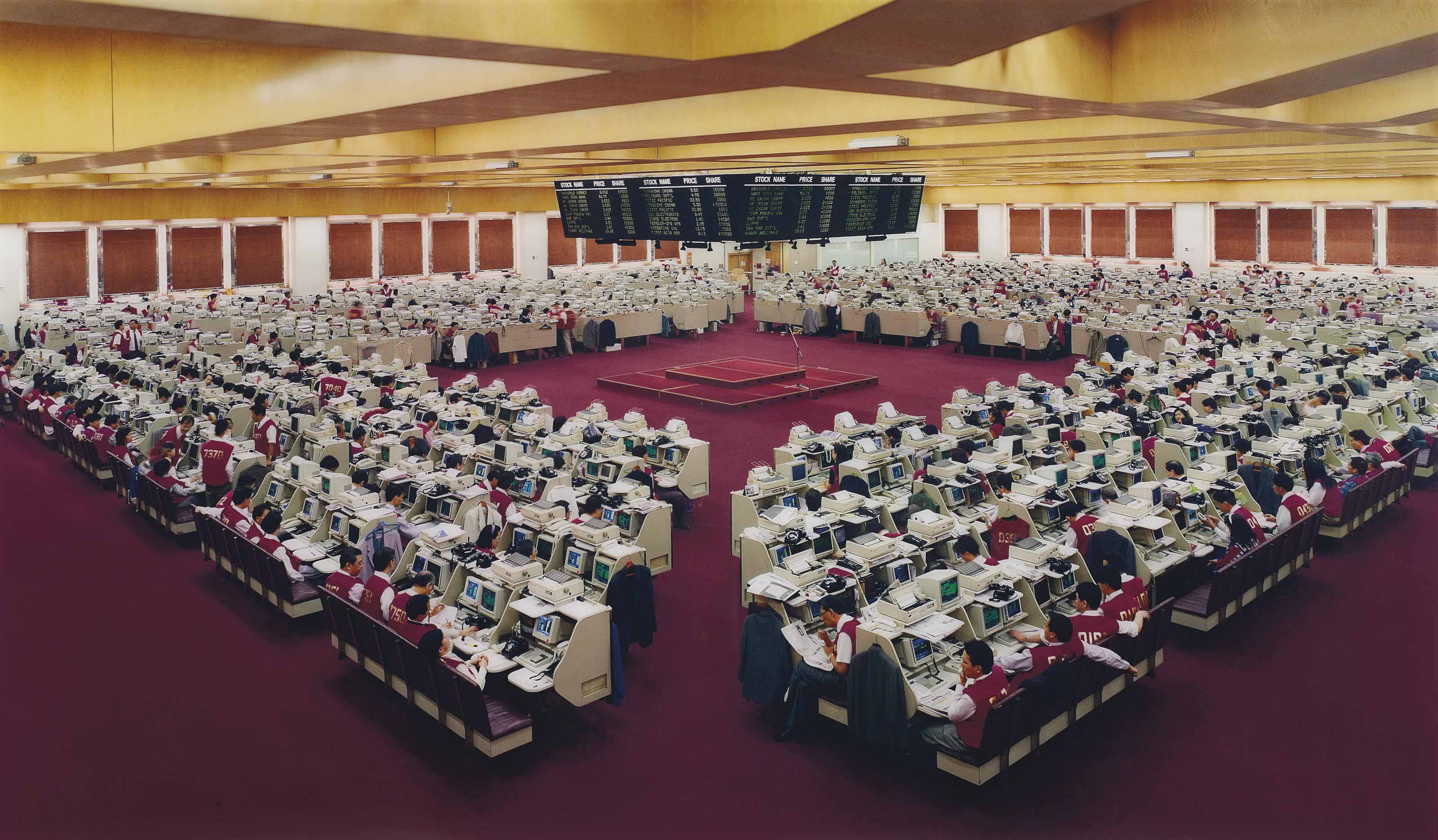 Andreas Gursky (b. 1955) , Hong Kong Börse II (Hong Kong