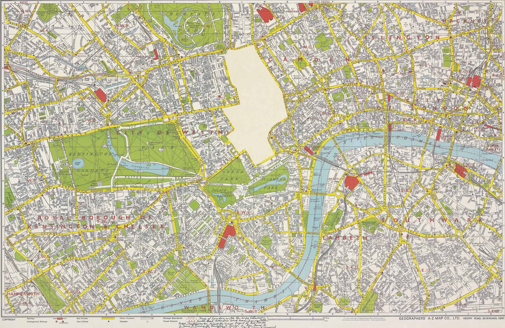 Sol Lewitt 1928 2007 Map Of London With Area Between Euston Road Tottenham Court Road Charing Cross Road Shaftesbury Avenue Piccadilly Circus Regent Street Pall Mall St James S Street Piccadilly Berkeley Street