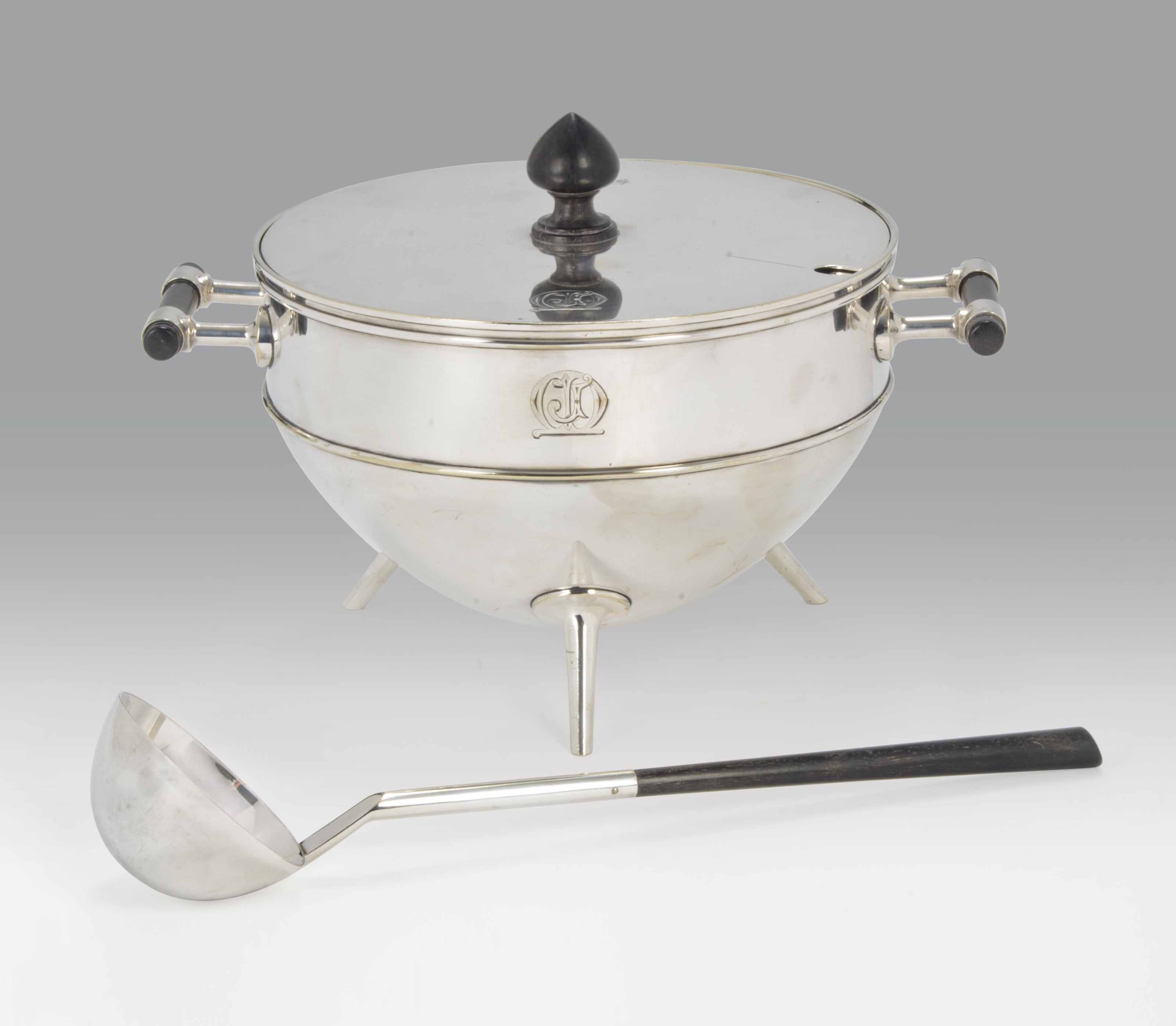 Dr Christopher Dresser 1834 1904 Large Soup Tureen And Ladle