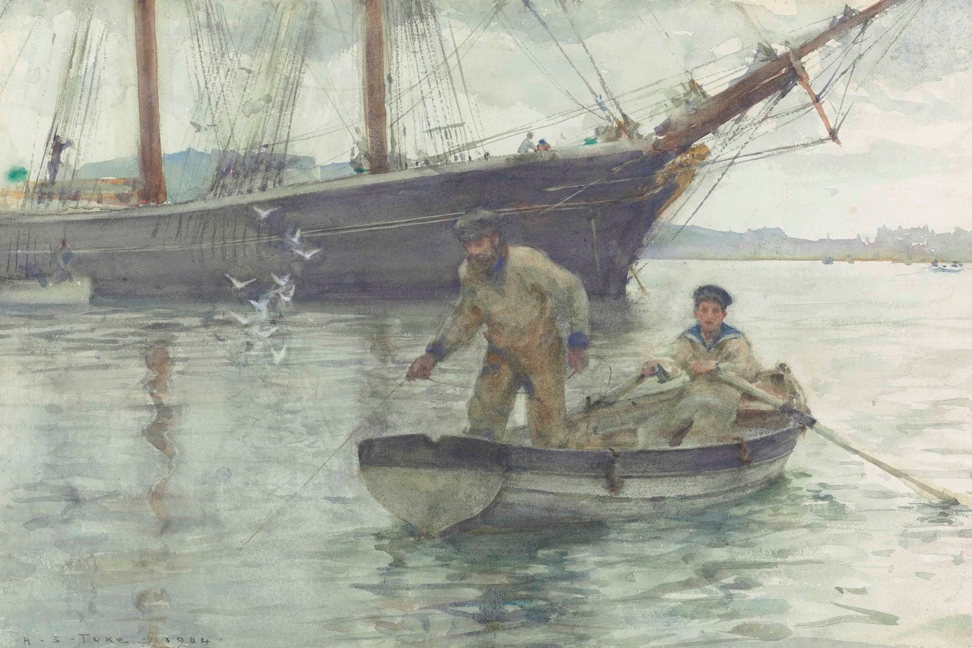 Henry Scott Tuke R A R W S (1858 1929) Waiting for Orders