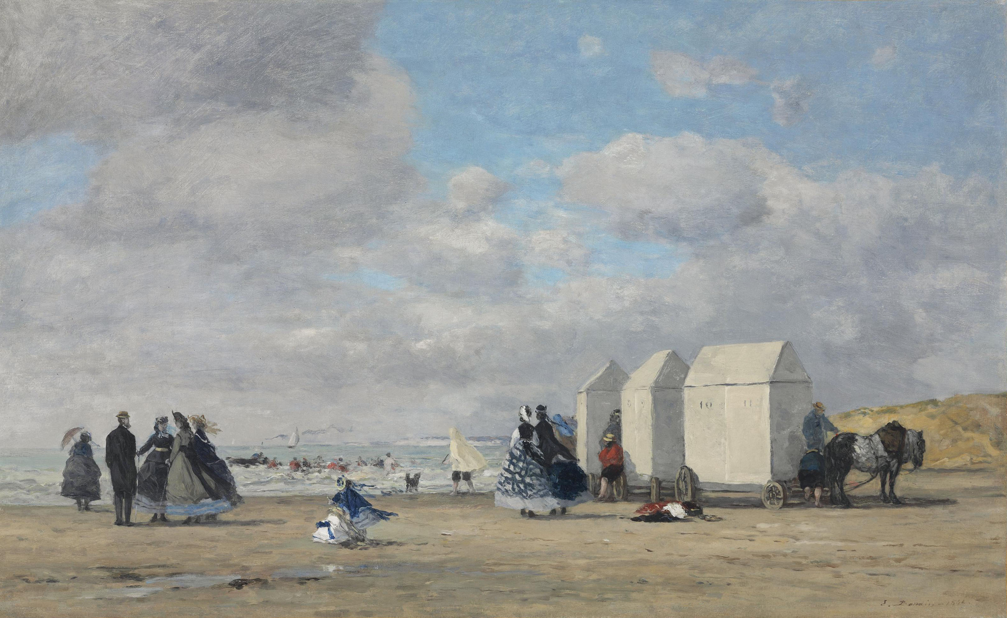 Eugène Boudin (1824-1898) , Scène de plage | Christie's