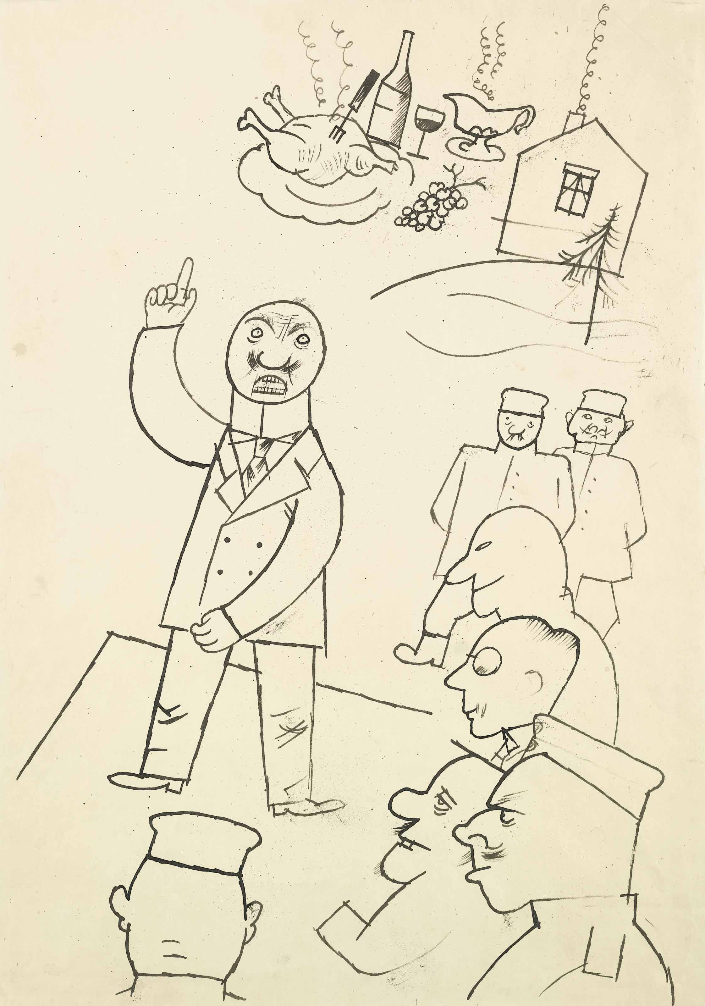 George Grosz (1893-1959) , Deutschland, Deutschland über alles